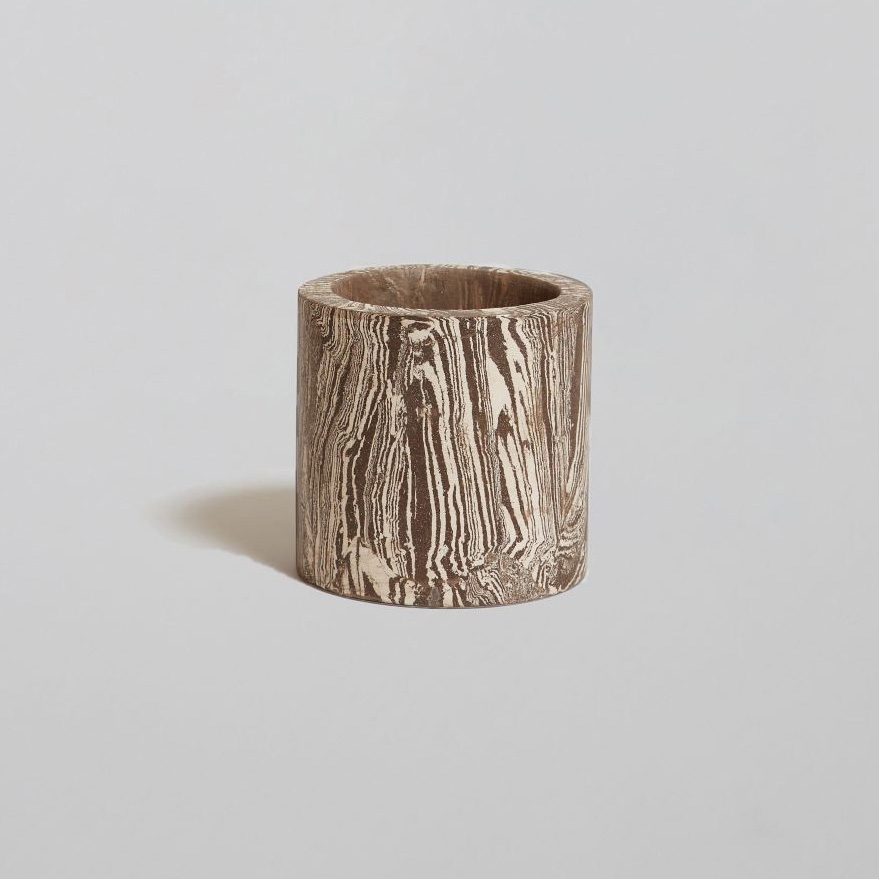 Topiaria | Buxus vase - Moka White