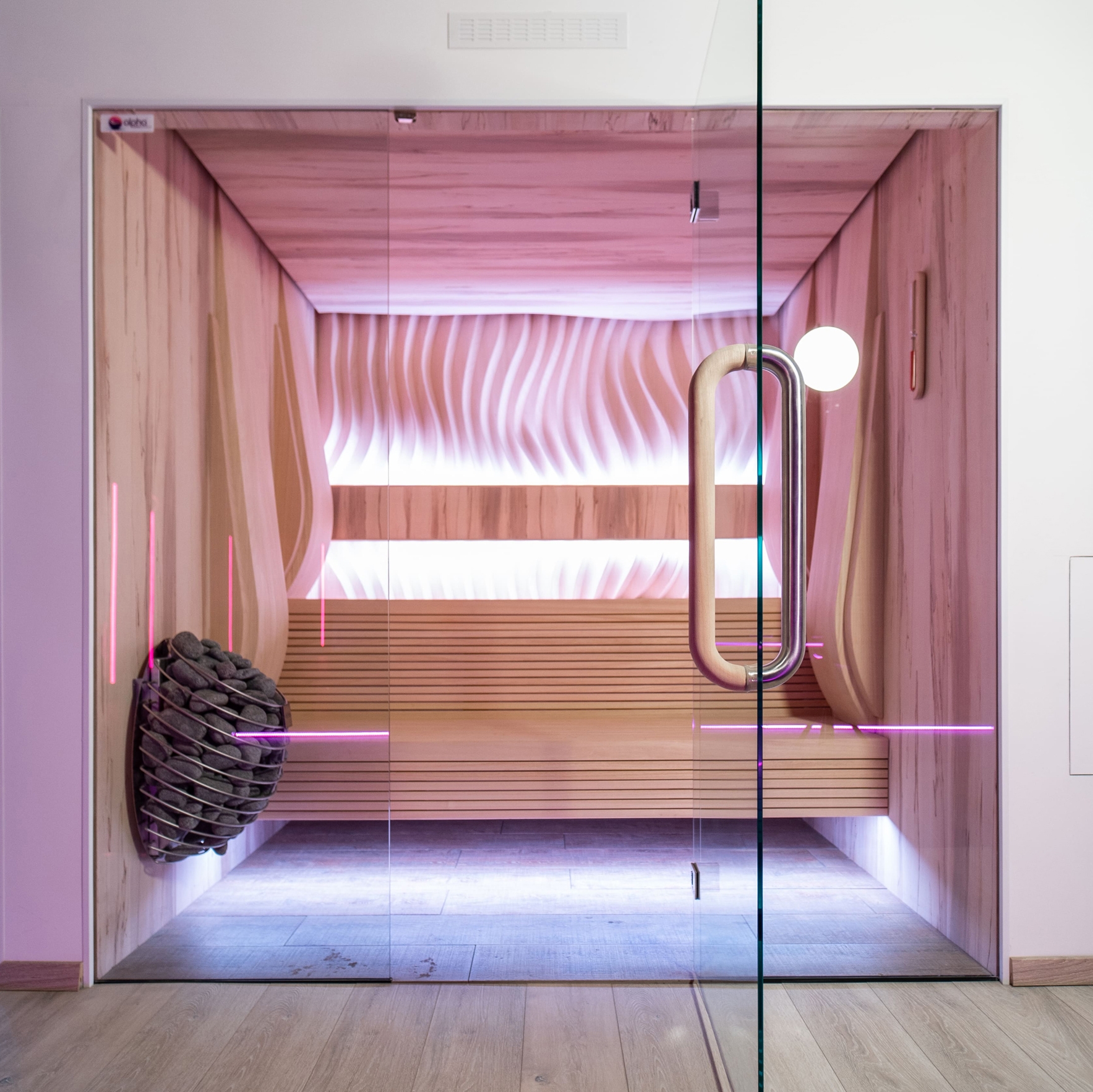 Display product IR/Saunas Inside Finish - 3D Mirage from manufacturer Alpha Wellness Sensations