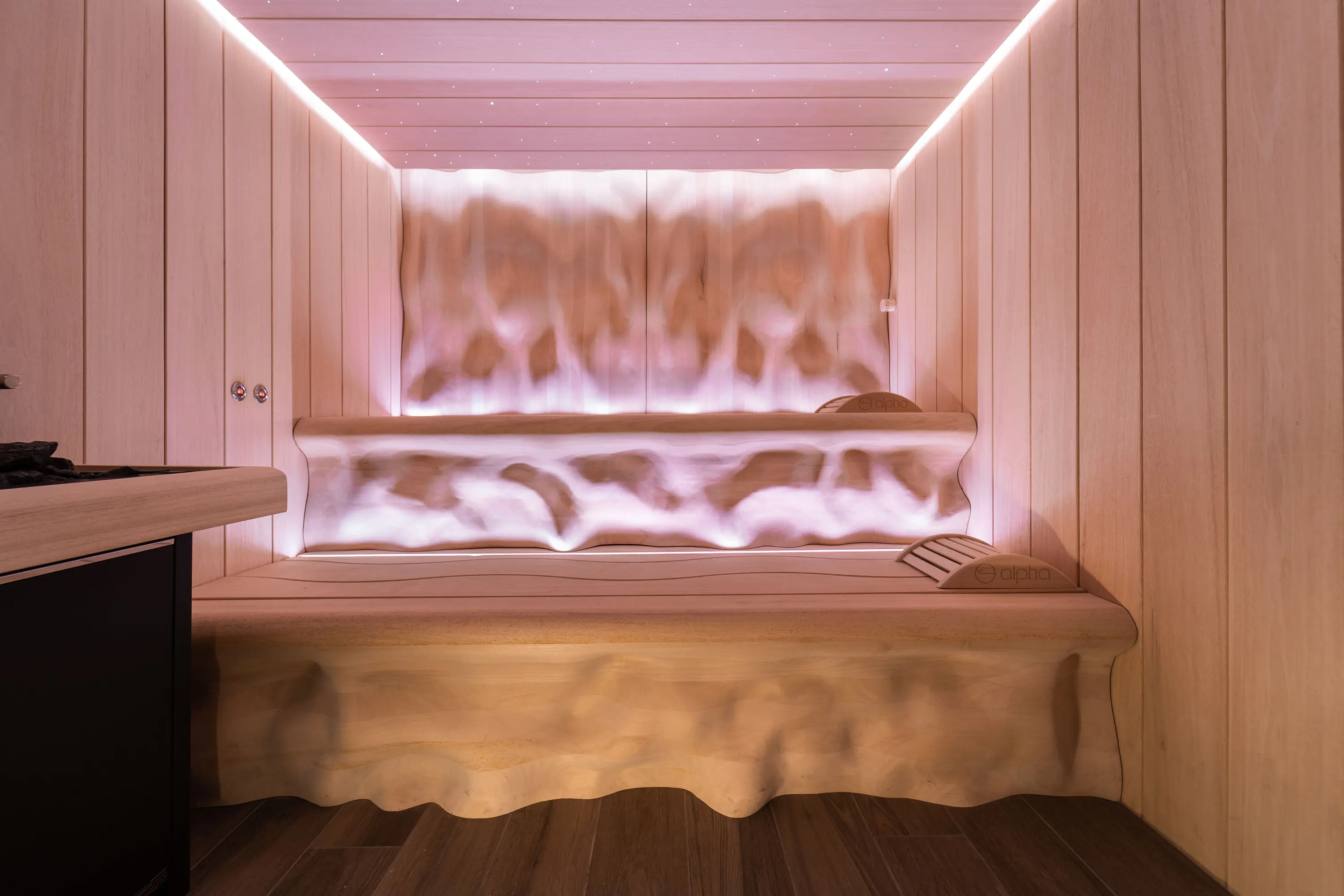 Alpha Wellness Sensations - Finitura Interna - Legno Progettato in 3D