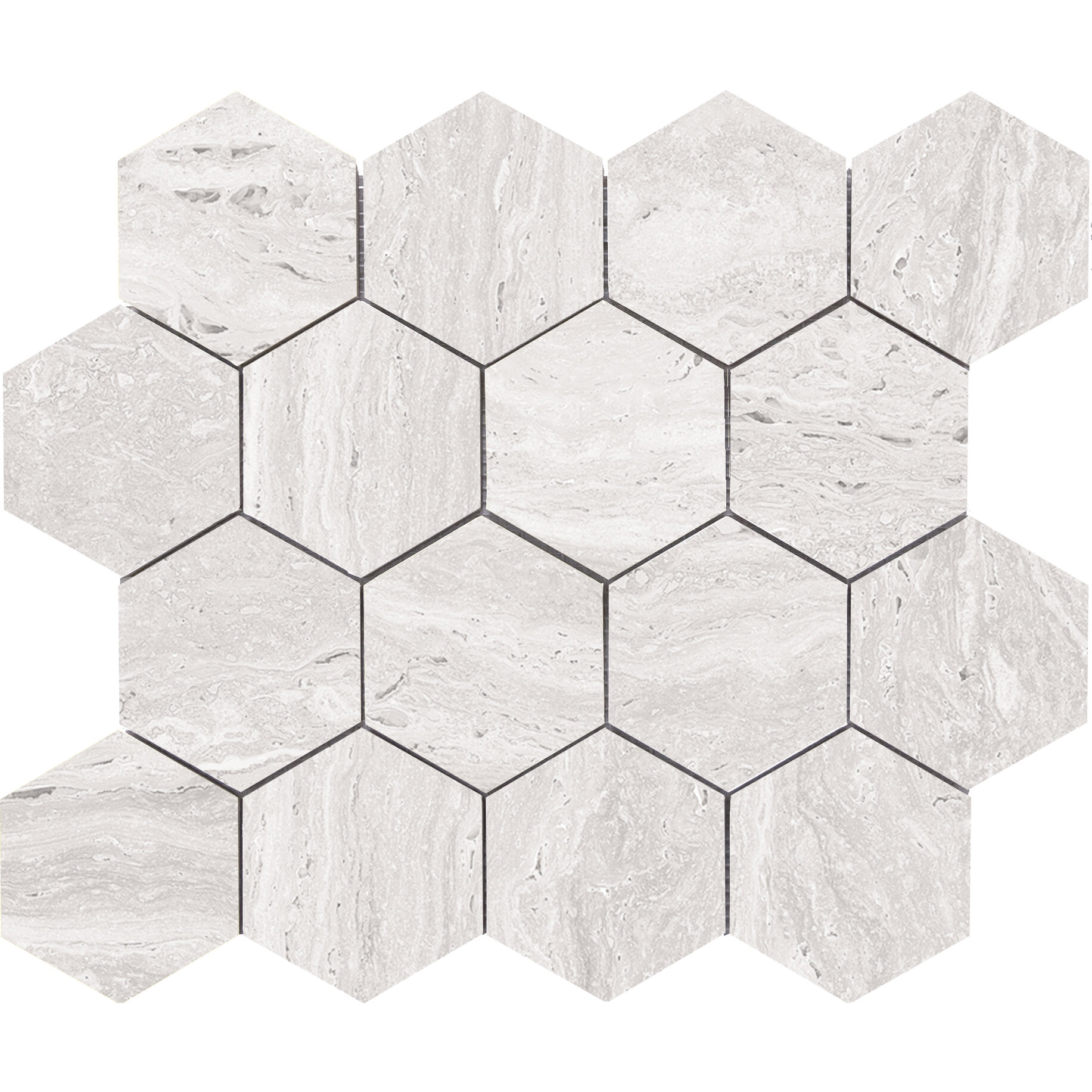 LICEO HEXAGON LARGE WHITE PULIDO 28X33,5