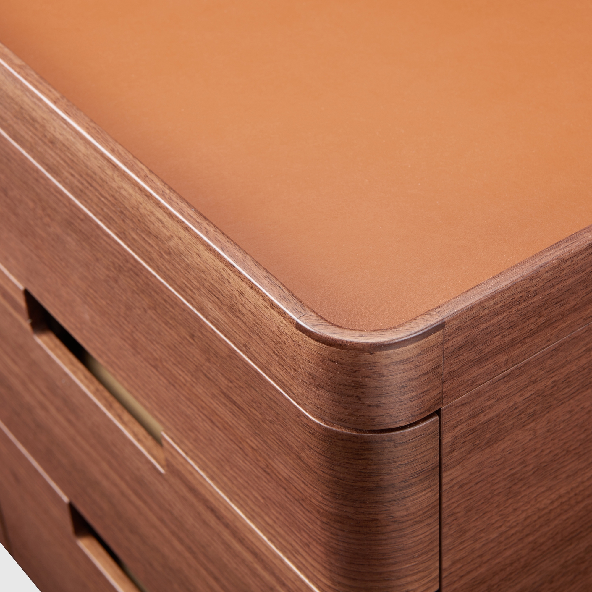 Display product Elegant Leather and Walnut Box from manufacturer barth 