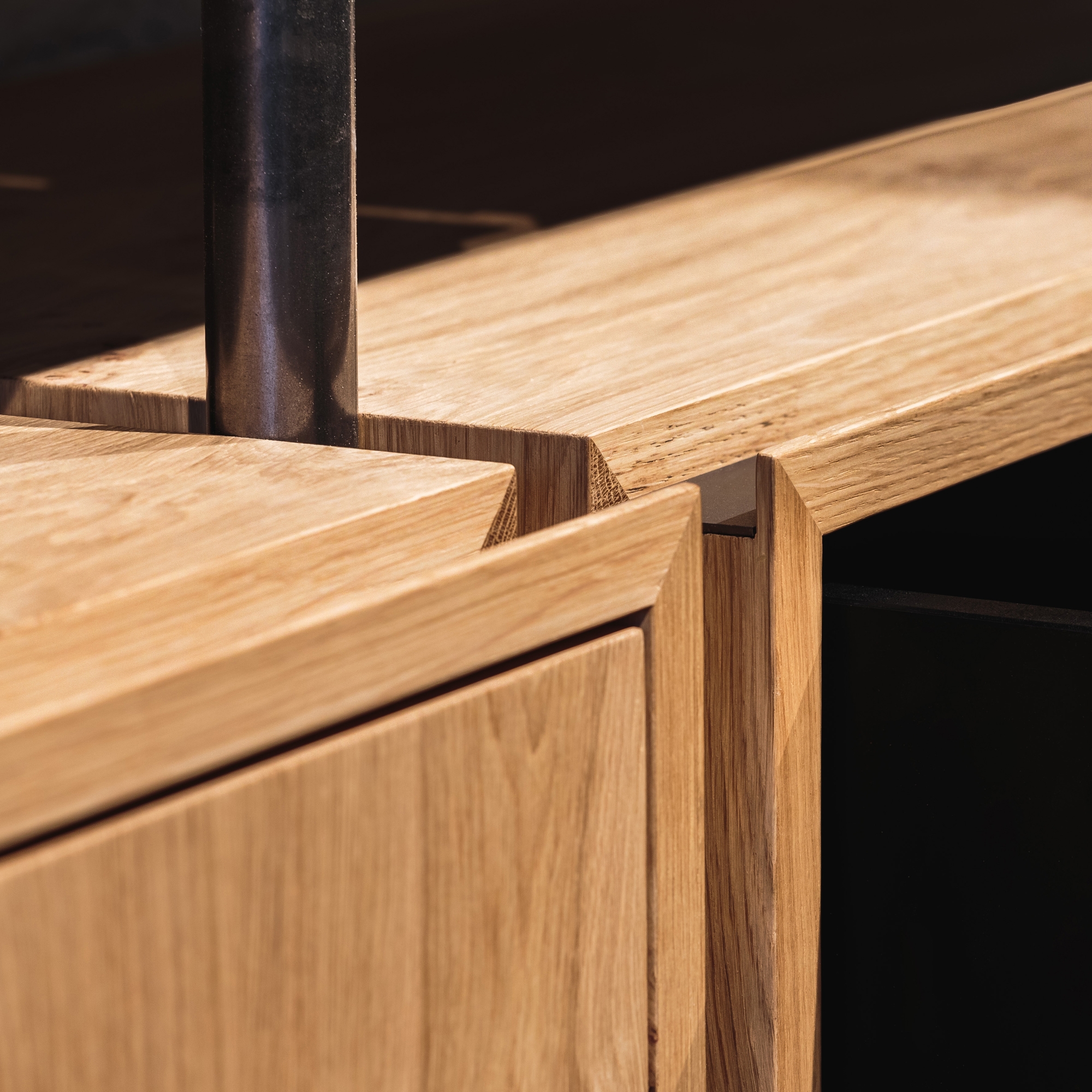Display product Solid Wood Sideboard with Clean Cubic Lines from manufacturer barth 