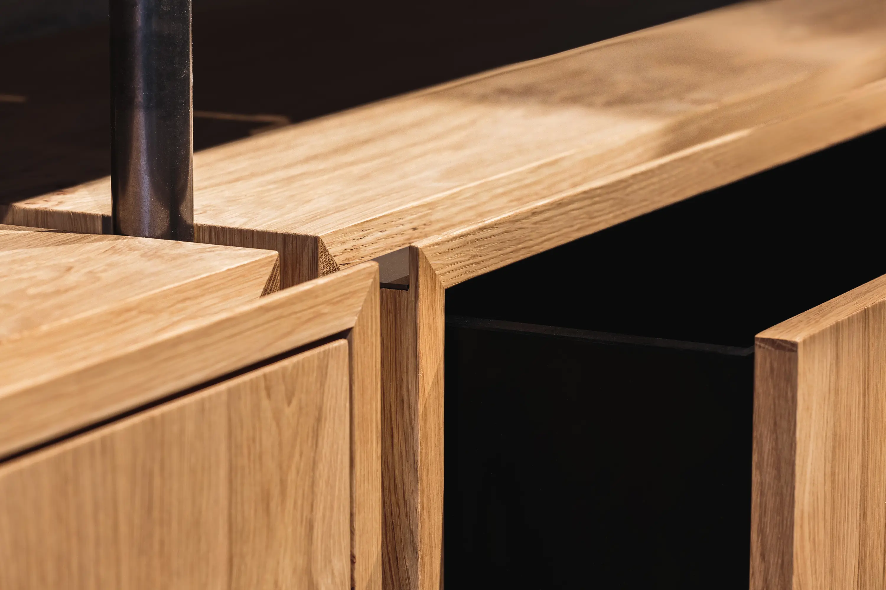 barth  - Solid Wood Sideboard with Clean Cubic Lines