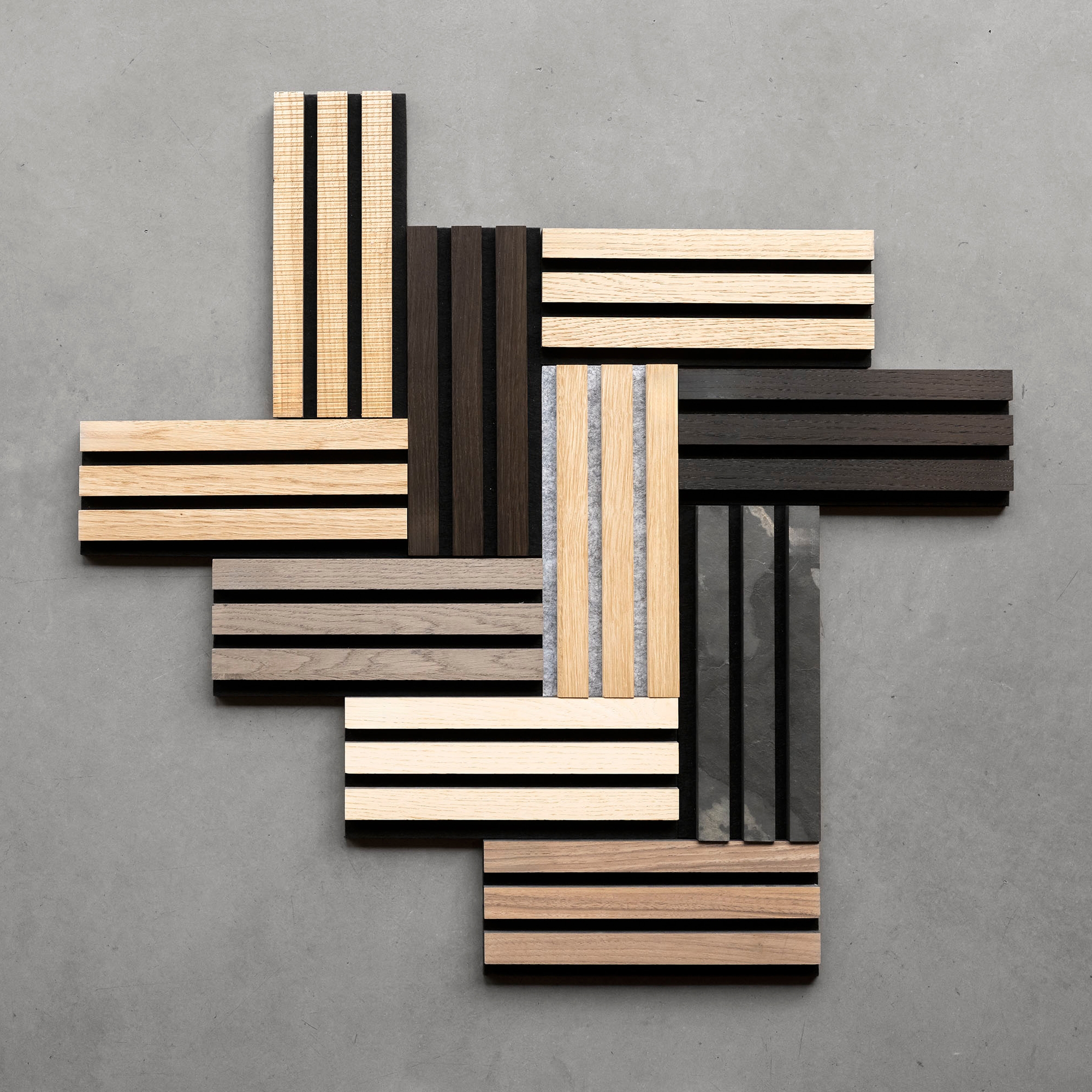Display product Acoustic Panel Sample Collection – Wood, Stone, and Textile from manufacturer barth 