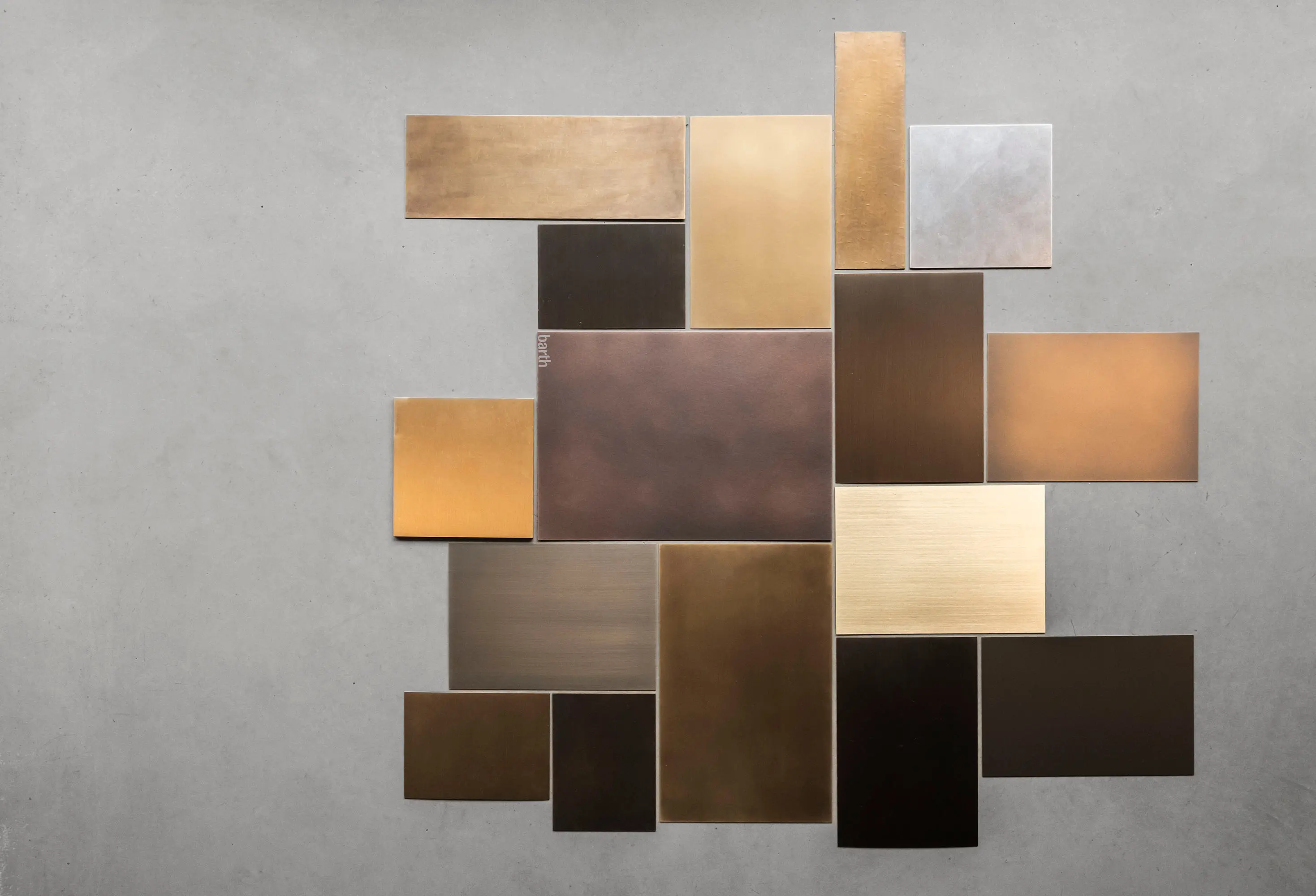 barth  - Material Sample Collage – Metallic Surfaces