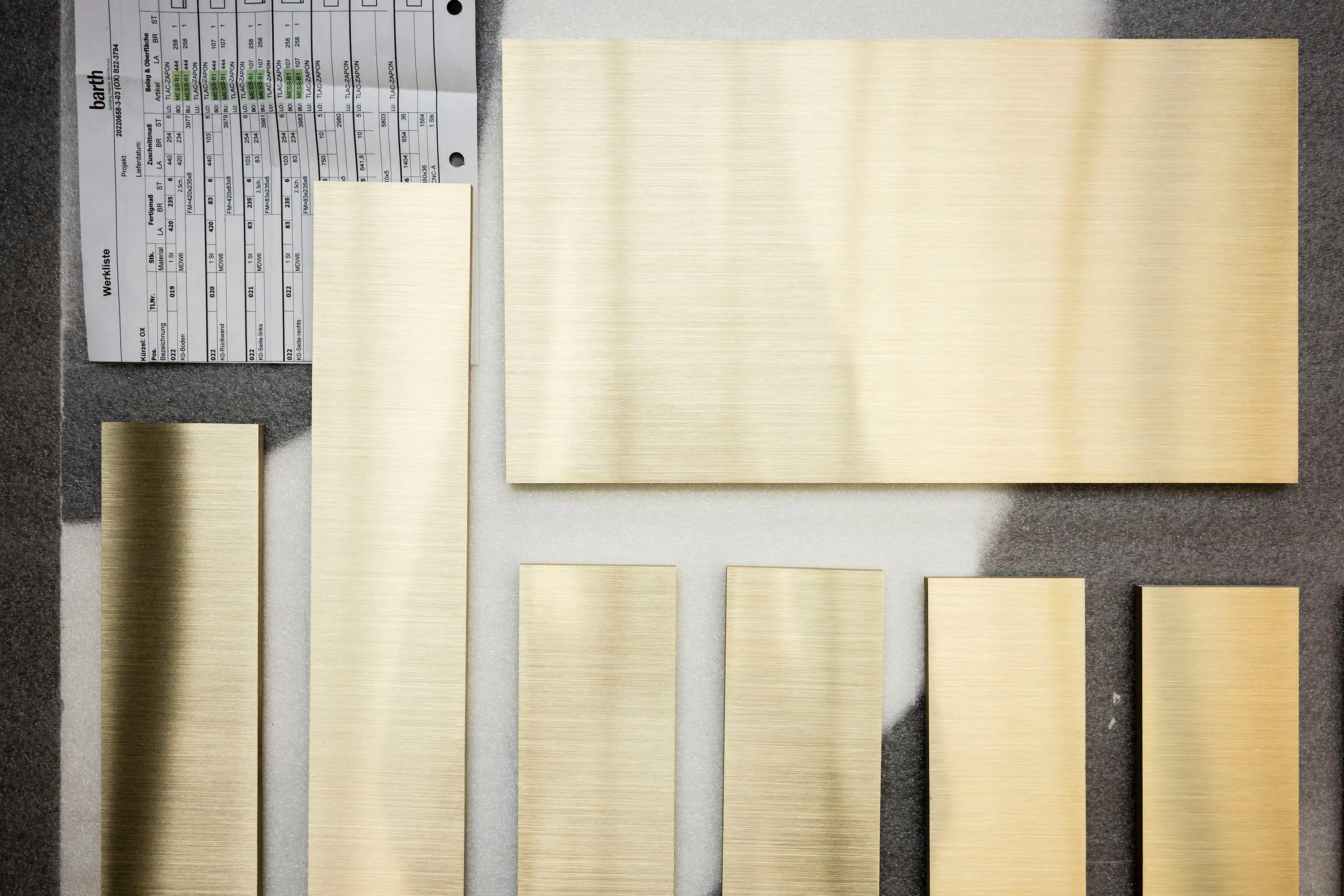 barth - Brushed Brass Sheet