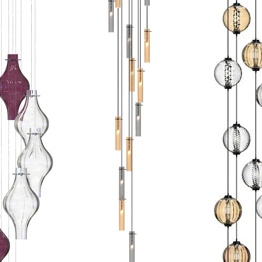Stairwell Chandeliers