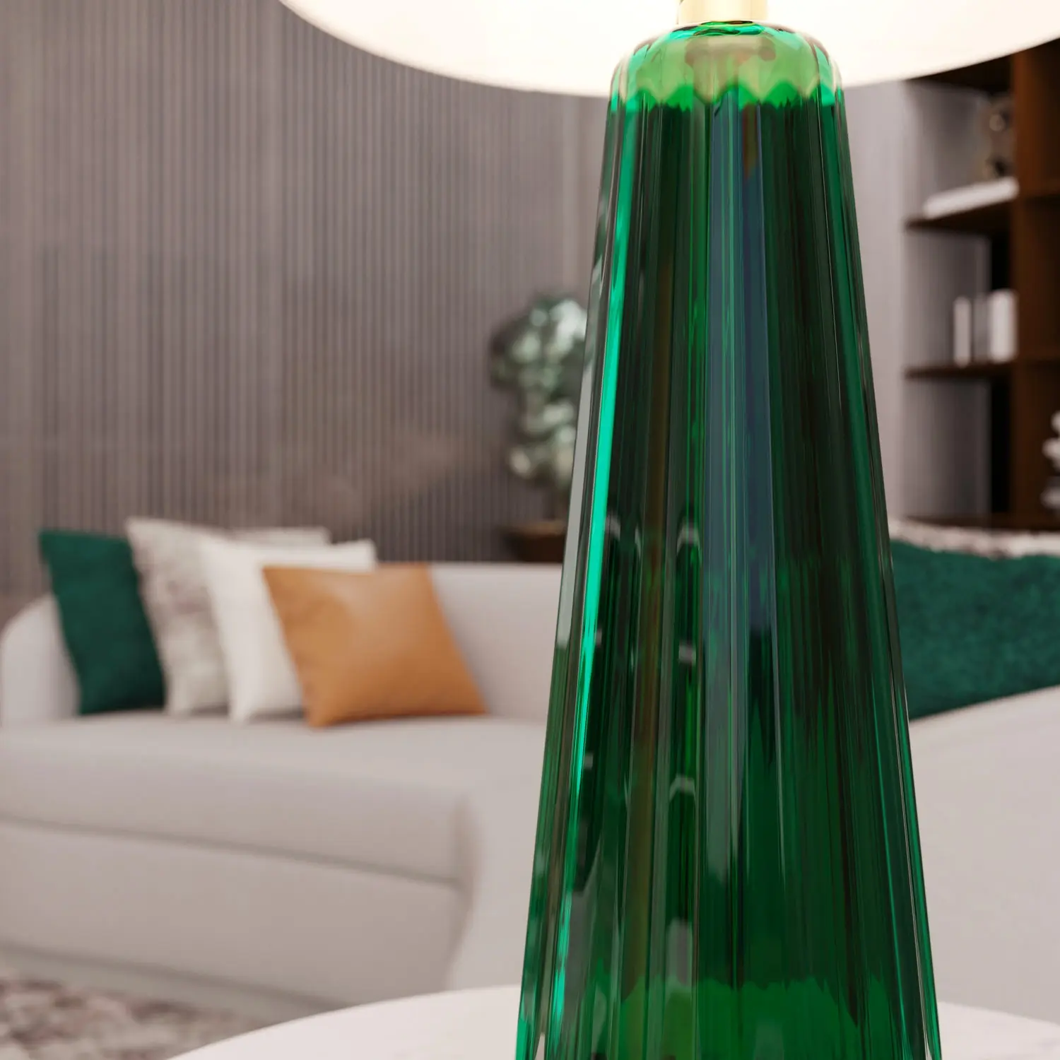 Piumati - BELLINI Tischlampe aus Muranoglas