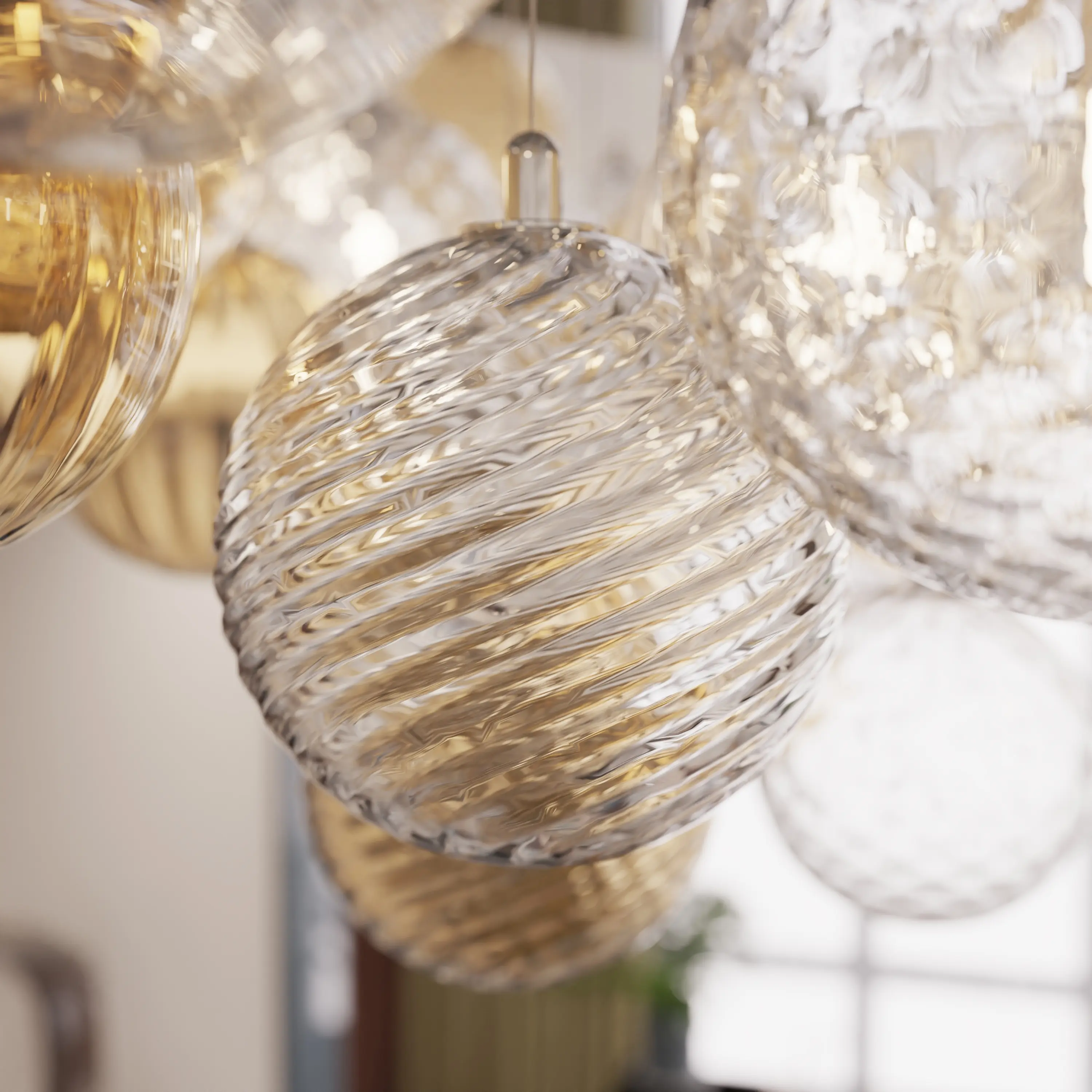 Piumati - BEMBO Murano Glass Ceiling Light