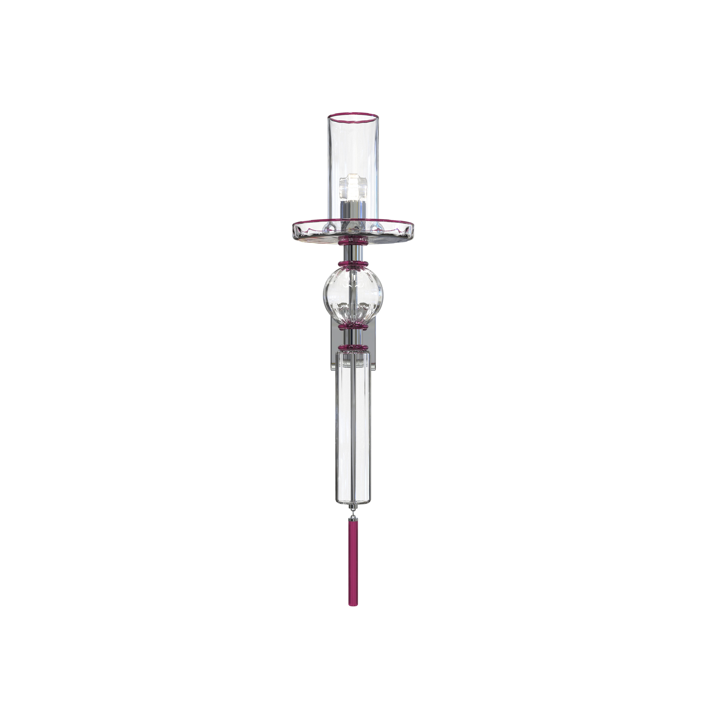 Display product CANALETTO Murano Glass Wall Sconce from manufacturer Piumati