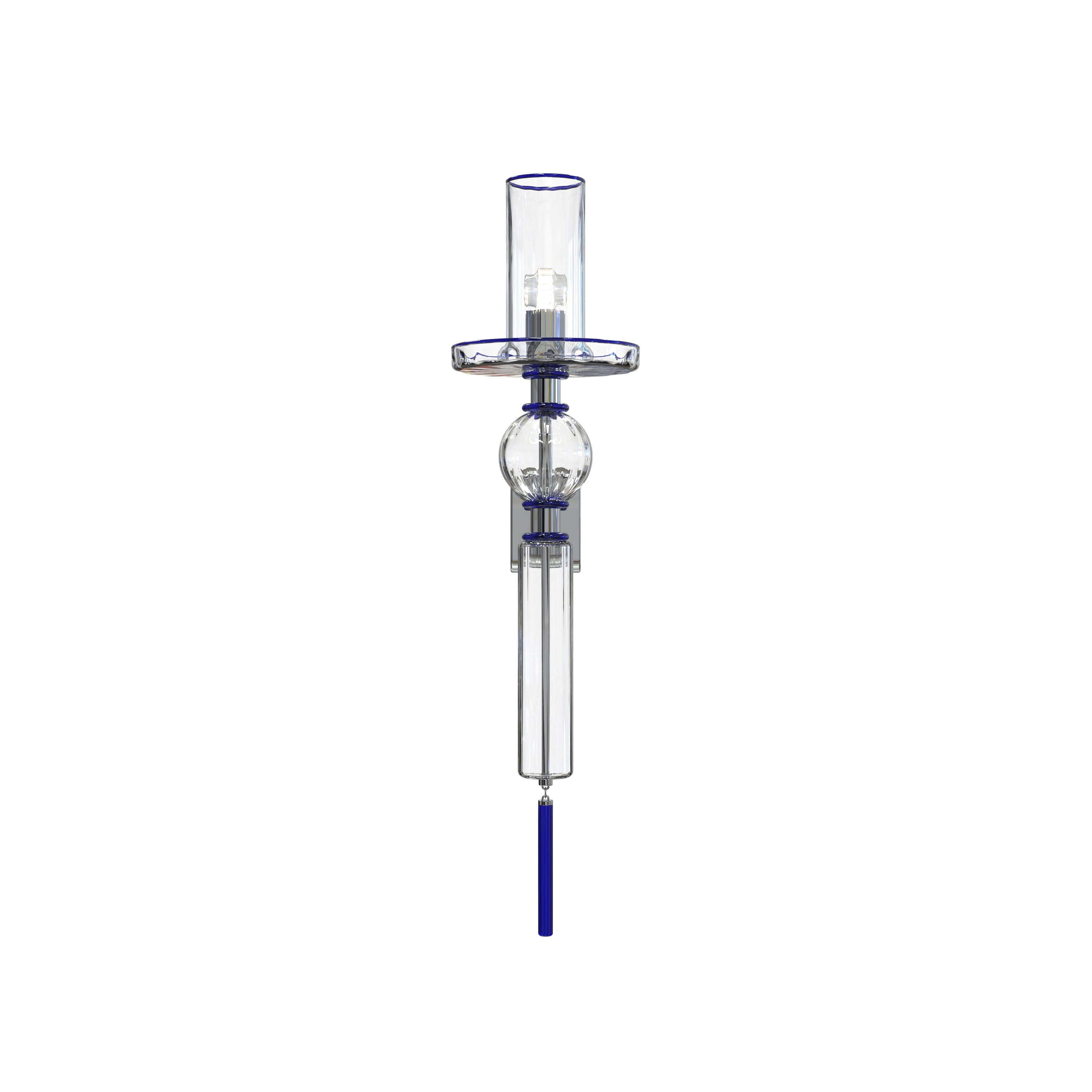 Display product CANALETTO Murano Glass Wall Sconce from manufacturer Piumati