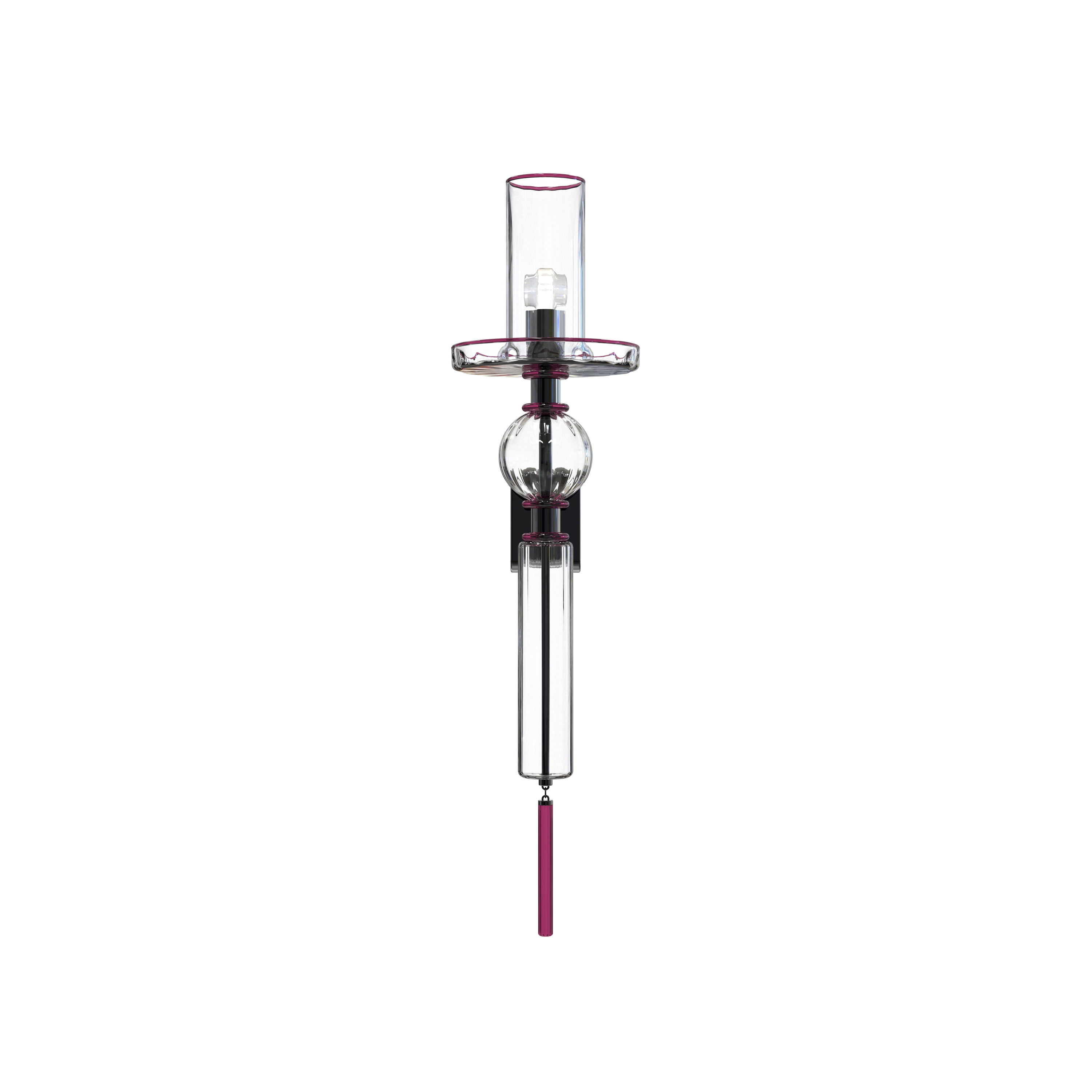 Display product CANALETTO Murano Glass Wall Sconce from manufacturer Piumati