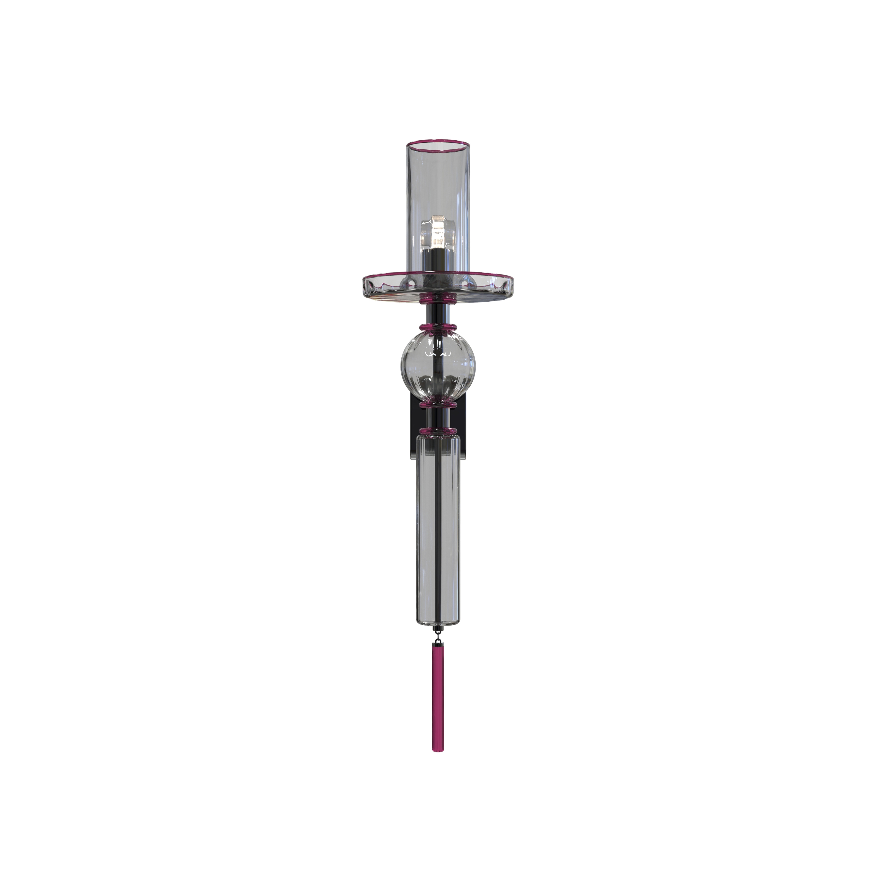 Display product CANALETTO Murano Glass Wall Sconce from manufacturer Piumati