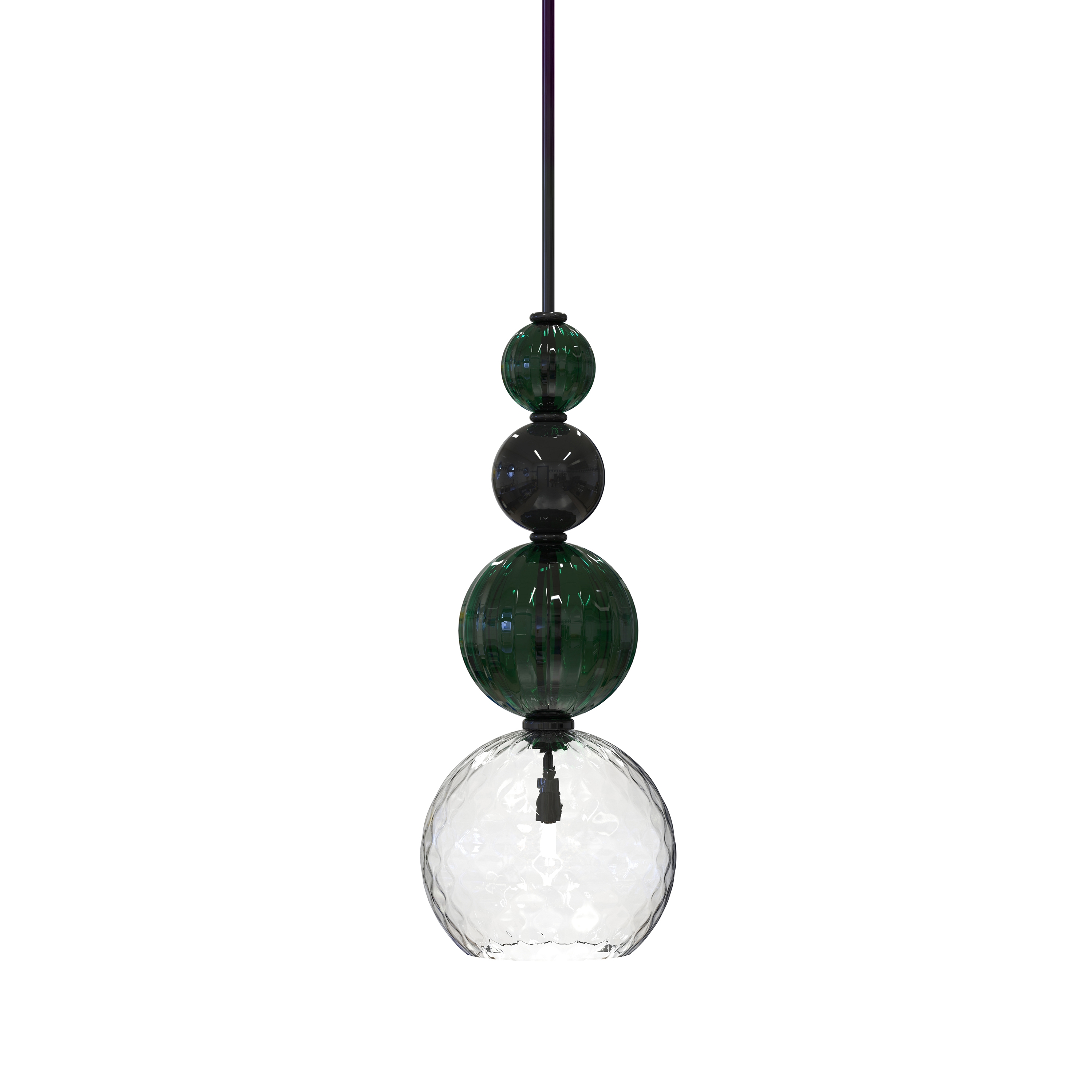 Display product CARUSO Murano Glass Pendant Light from manufacturer Piumati