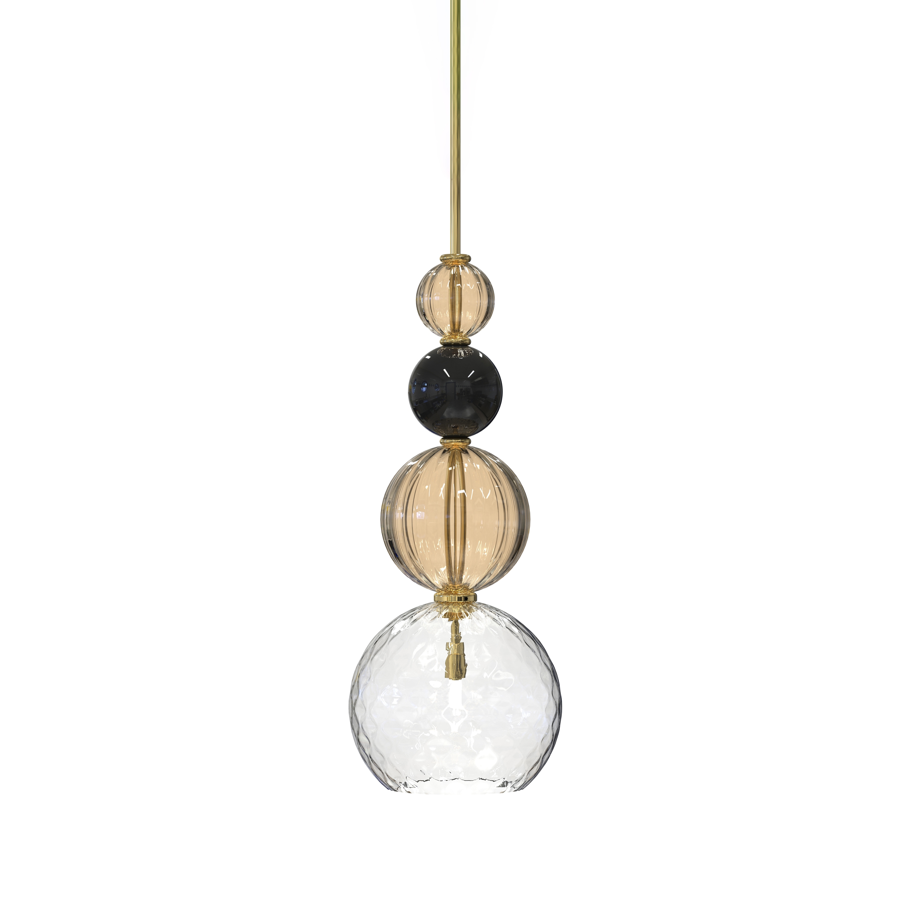 Display product CARUSO Murano Glass Pendant Light from manufacturer Piumati