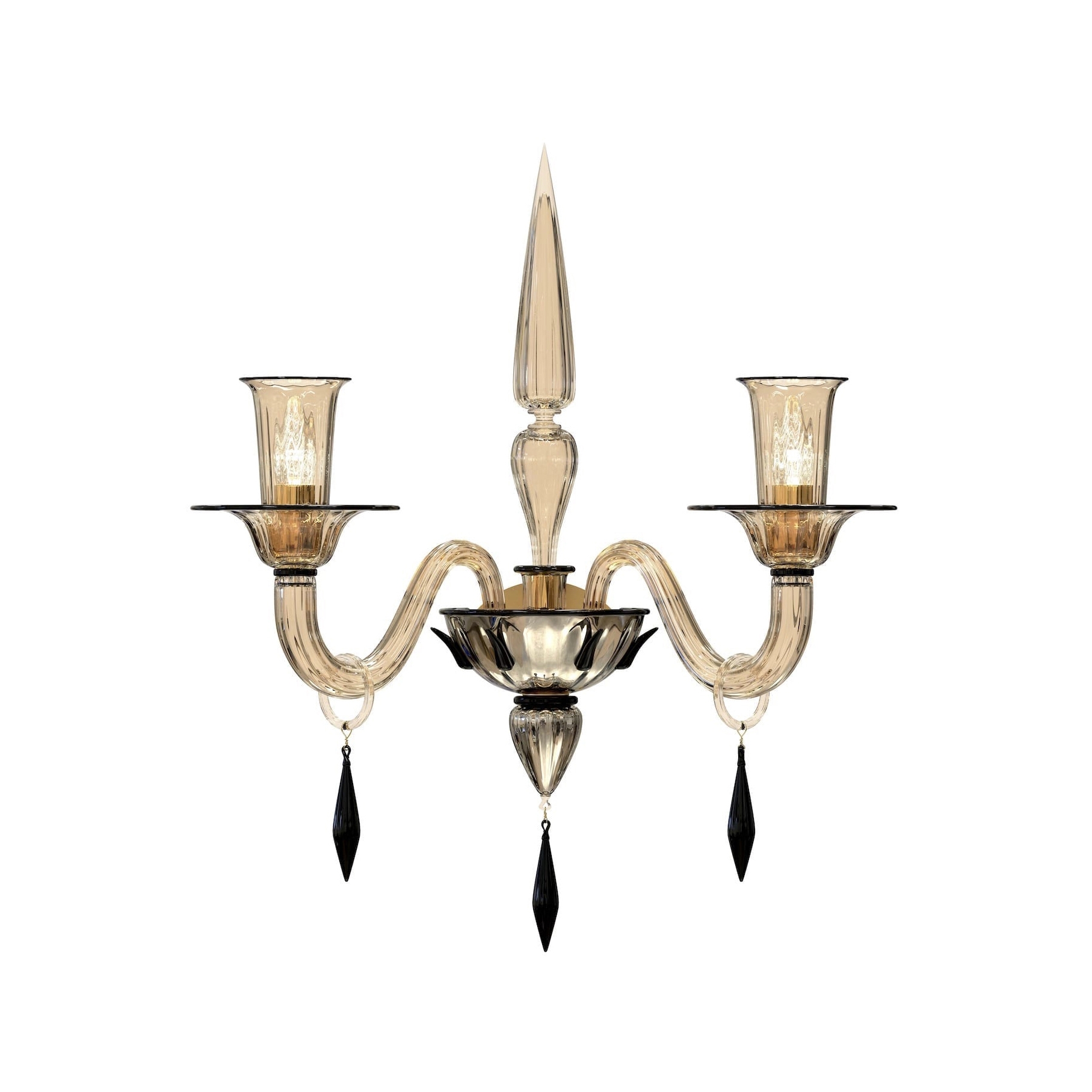 Display product CELLINI Murano Glass Wall Sconce from manufacturer Piumati