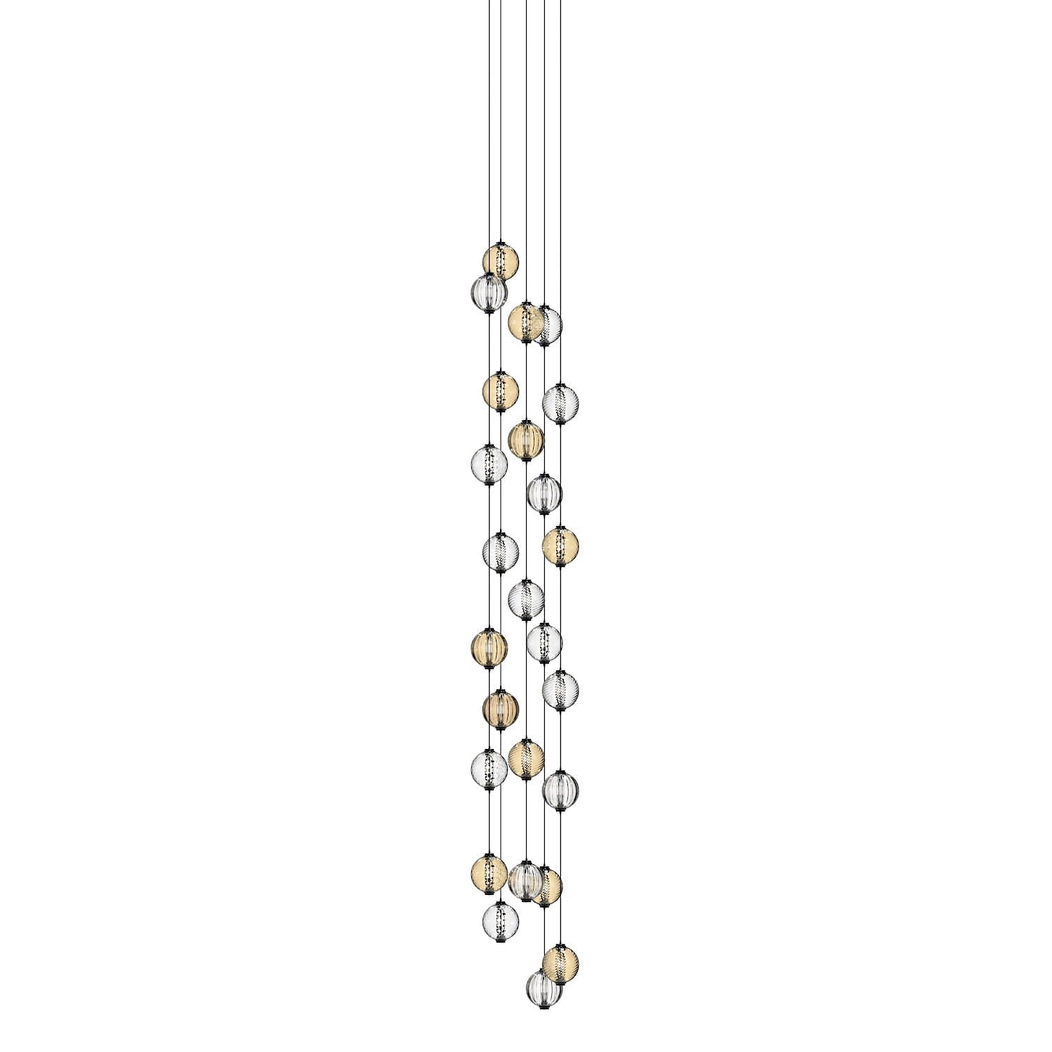 DANTE Murano Glass Stairwell Chandelier