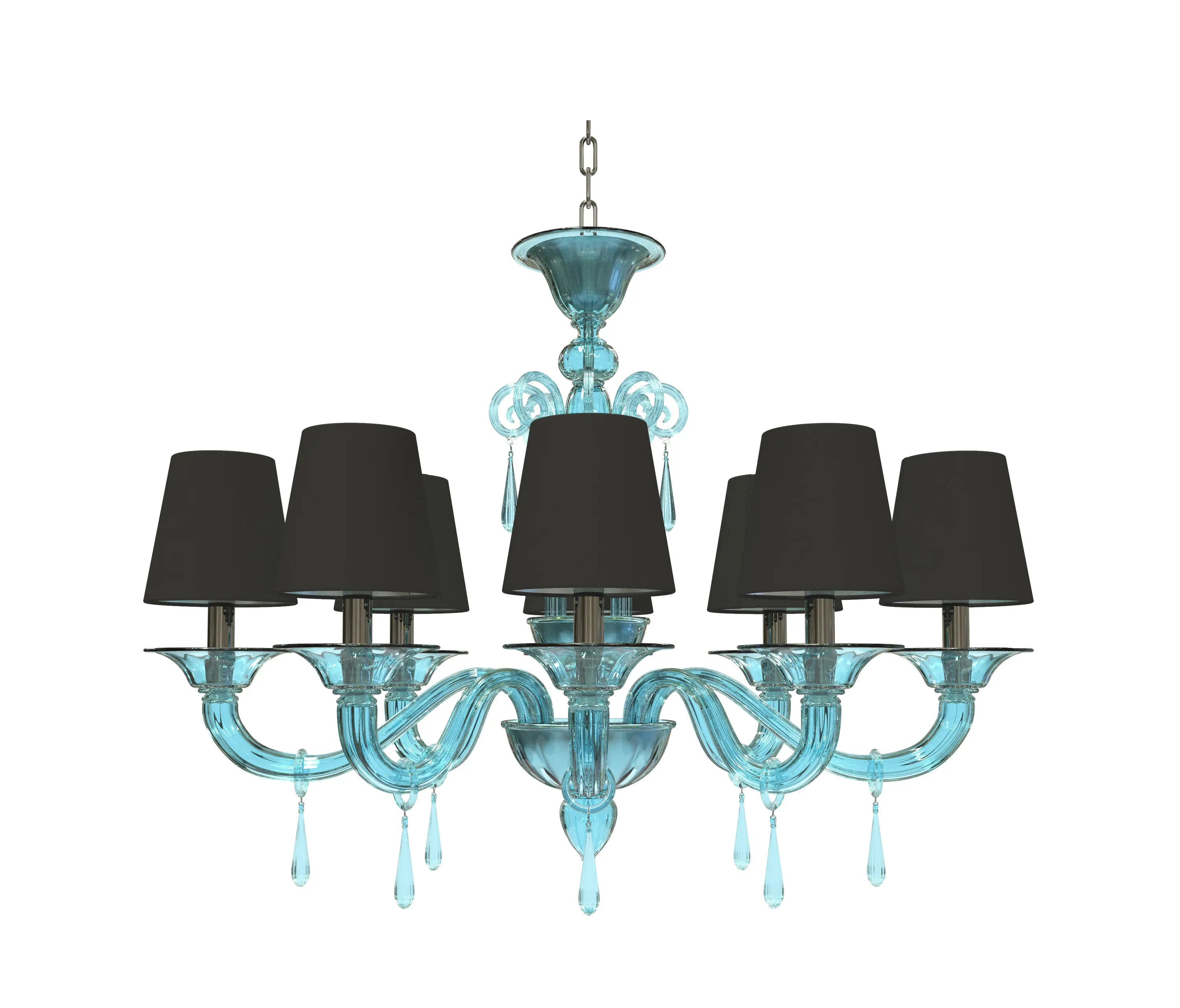Piumati - DONATELLO Lampadario in Vetro di Murano