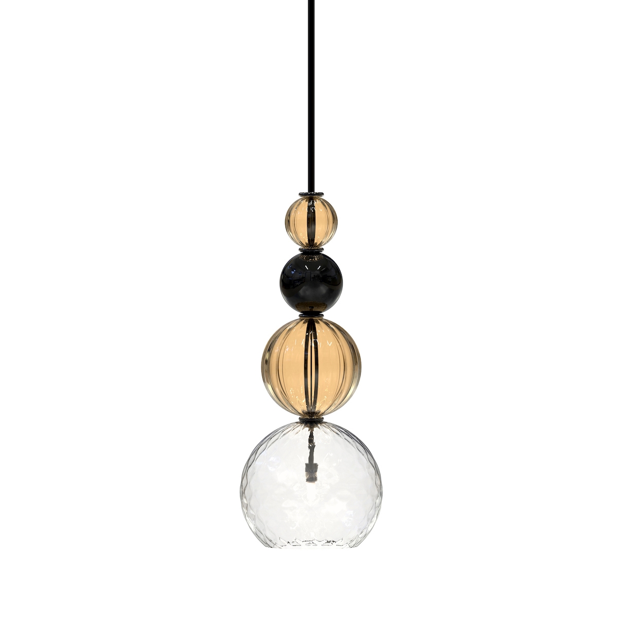 Display product CARUSO Murano Glass Pendant Light from manufacturer Piumati