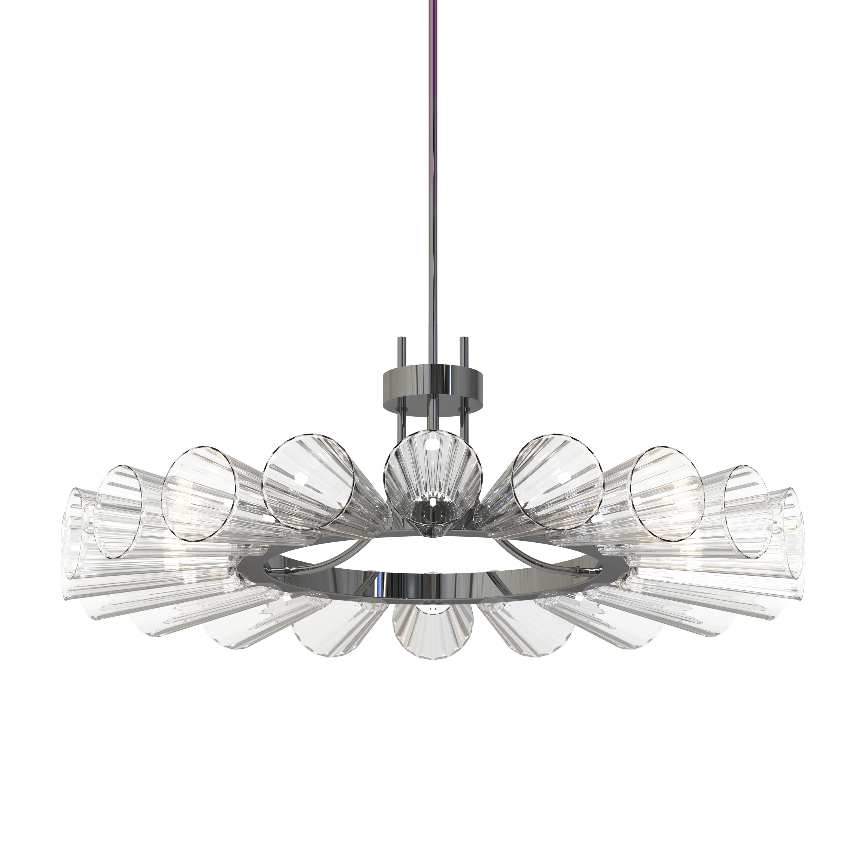Display product FOSCARINI I Murano Glass Chandelier from manufacturer Piumati