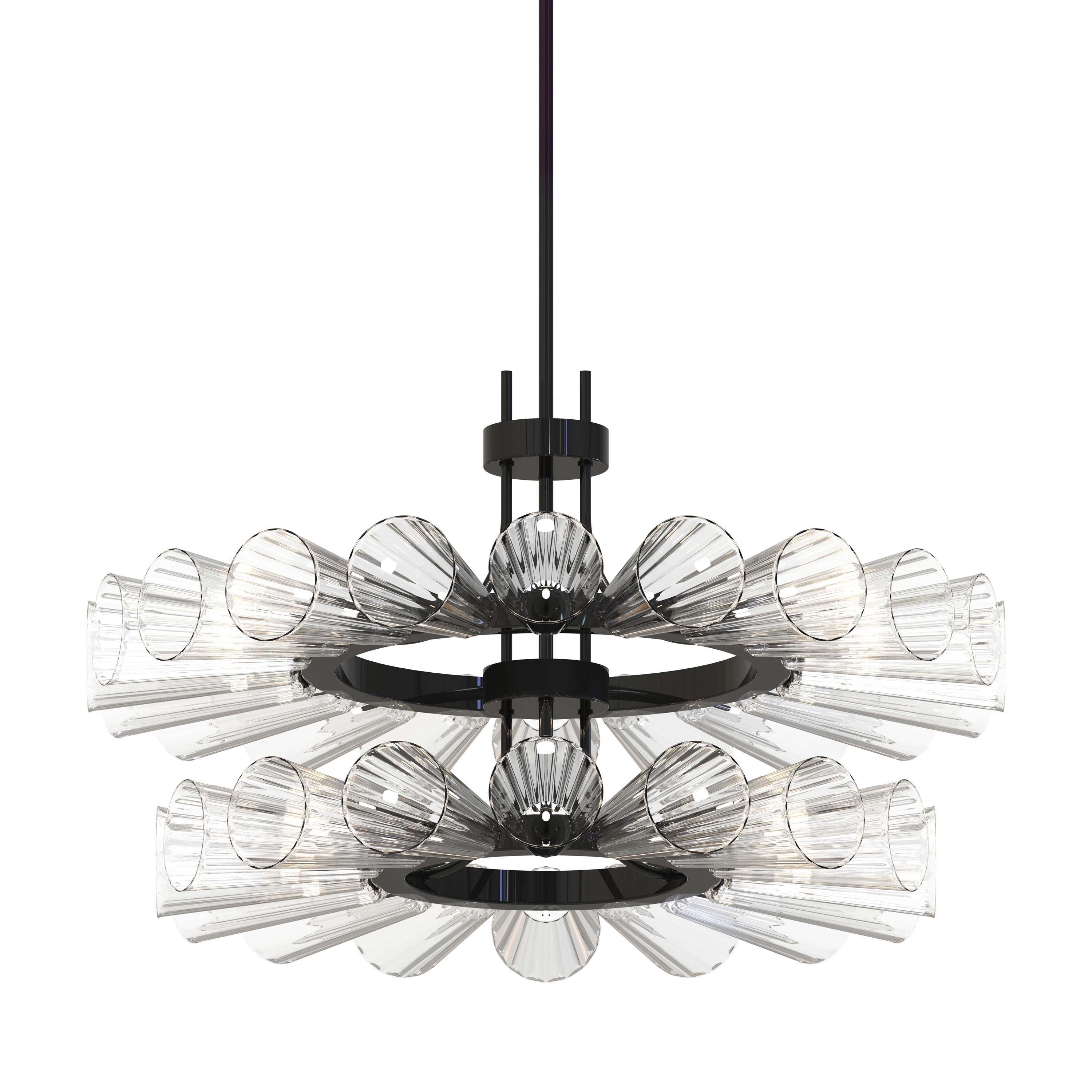 Vertoon produk FOSCARINI II Murano Glass Chandelier van vervaardiger Piumati