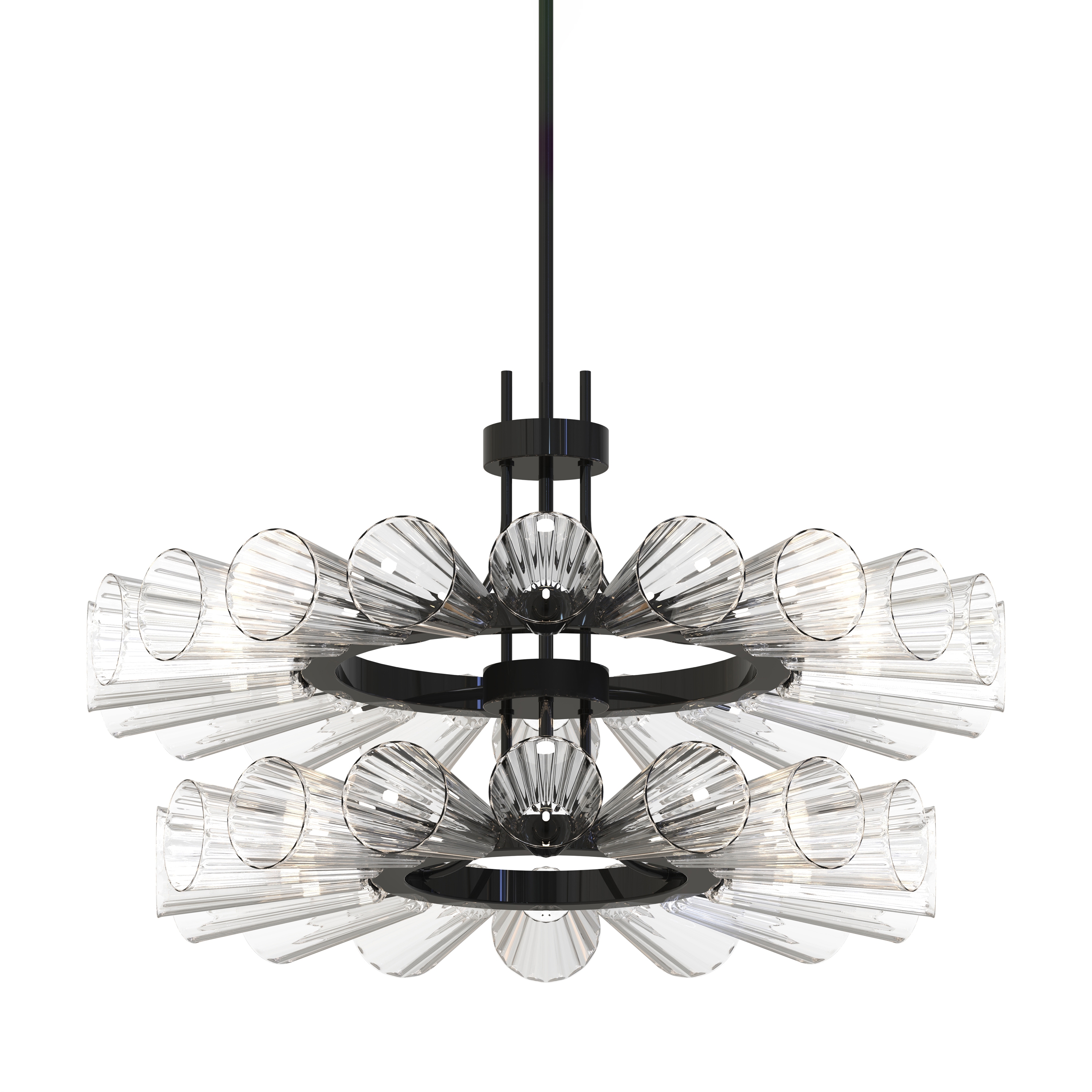 Vertoon produk FOSCARINI II Murano Glass Chandelier van vervaardiger Piumati