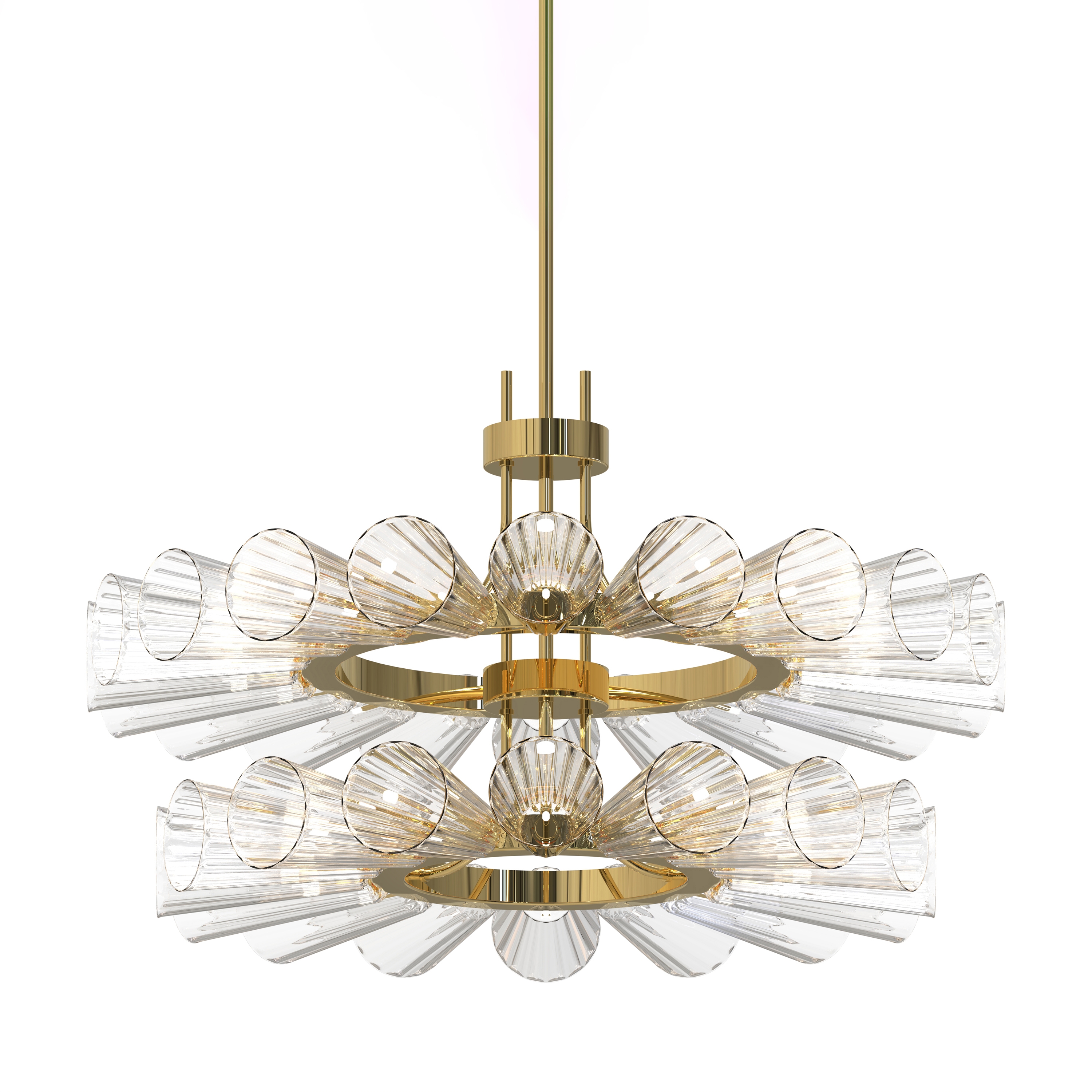 Display product FOSCARINI II Murano Glass Chandelier from manufacturer Piumati