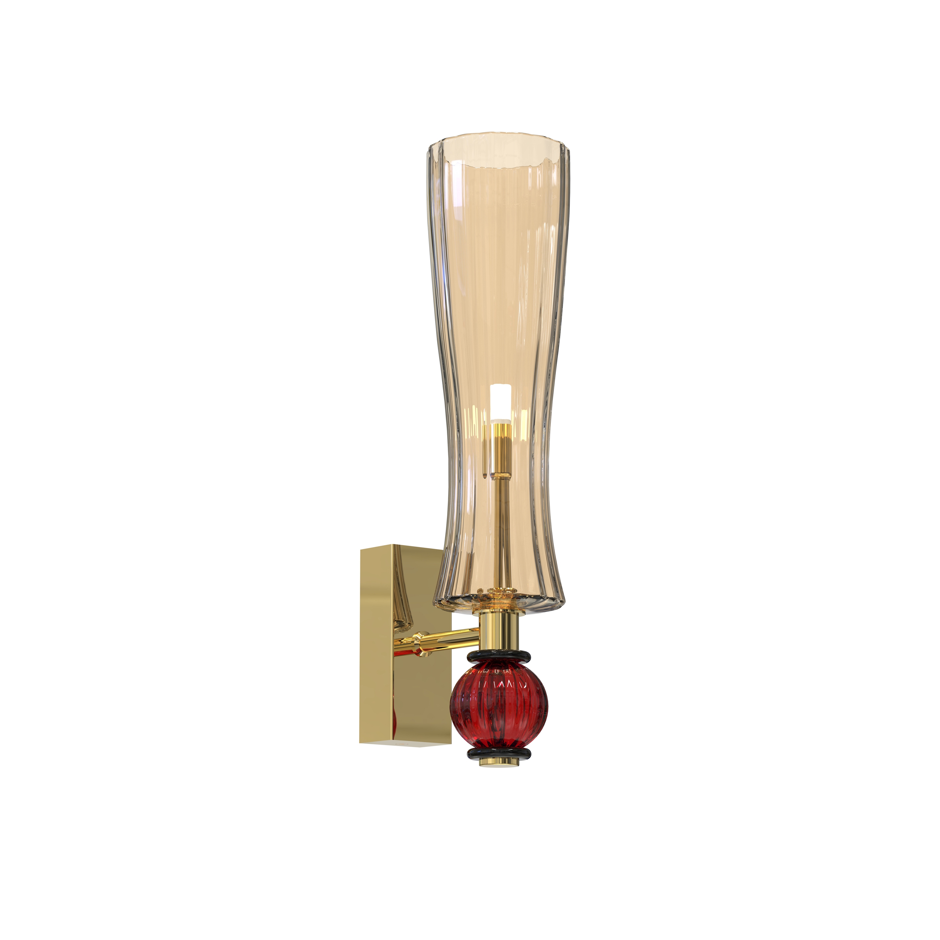 Display product GIORGIONE Murano Glass Wall Sconce from manufacturer Piumati