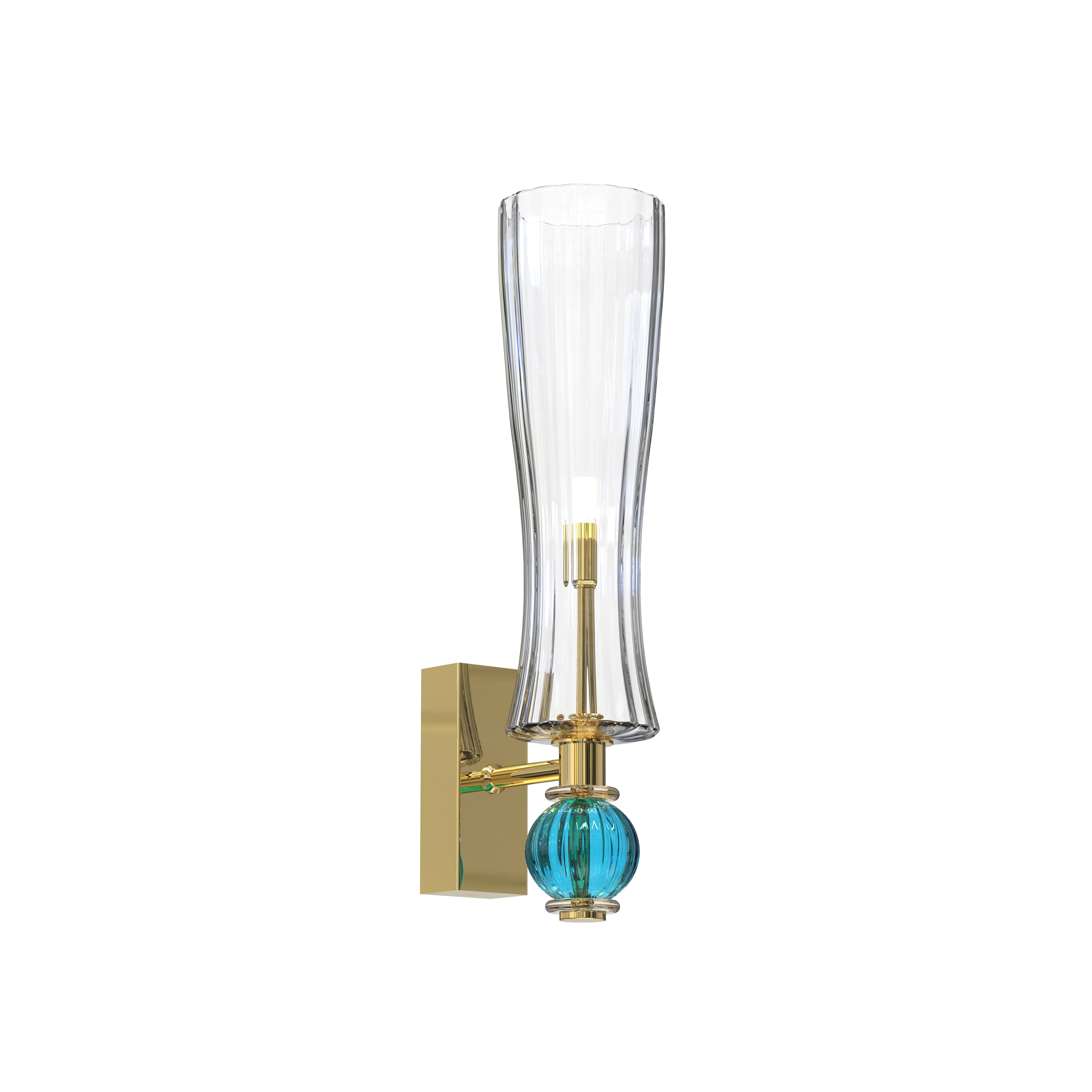 Vertoon produk GIORGIONE Murano Glass Wall Sconce van vervaardiger Piumati