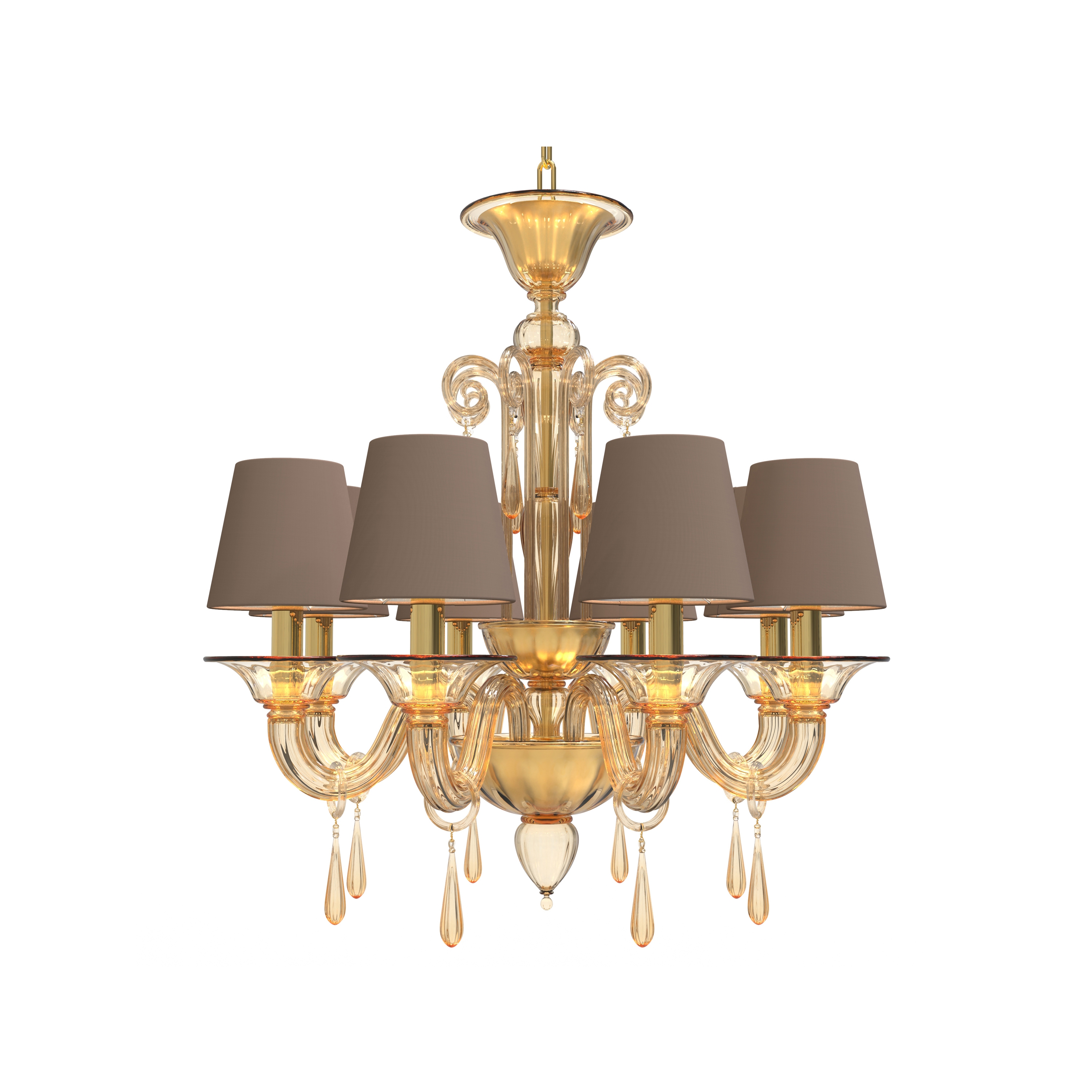 Afficher le produit GIOTTO Murano Glass Chandelier du fabricant Piumati