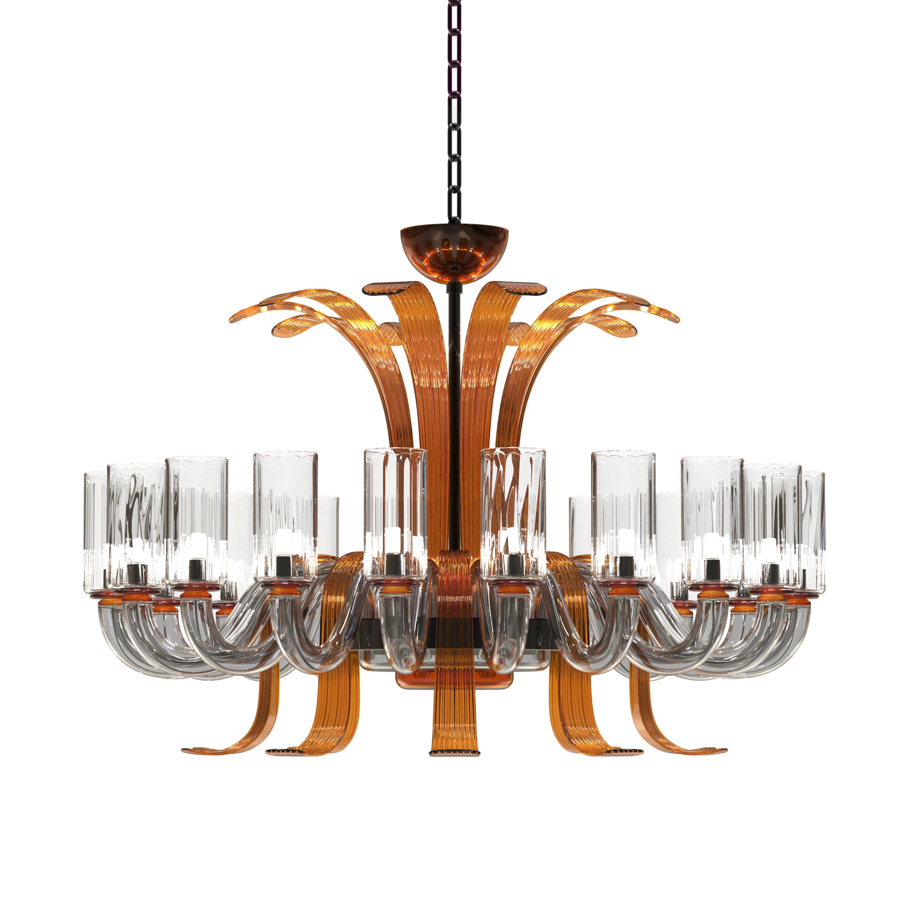 LEONARDO Lampadario in Vetro di Murano