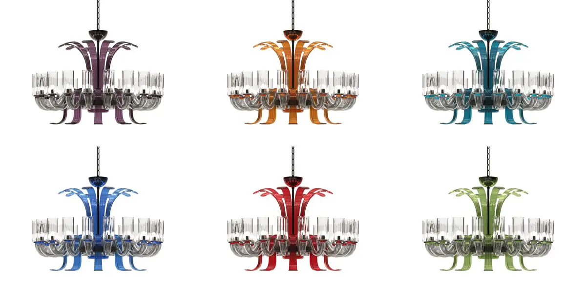 Piumati - LEONARDO Murano Glass Chandelier