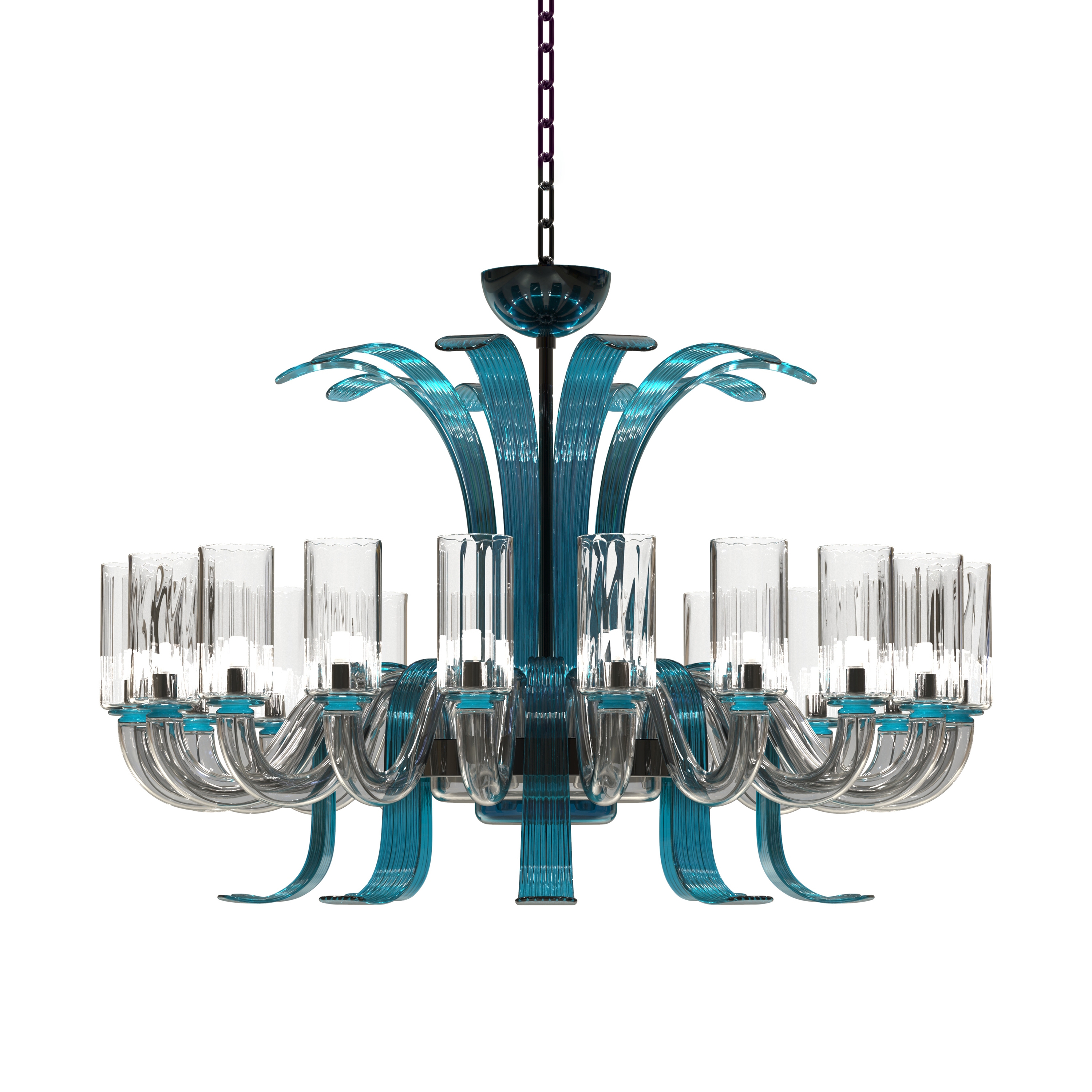 LEONARDO Lampadario in Vetro di Murano