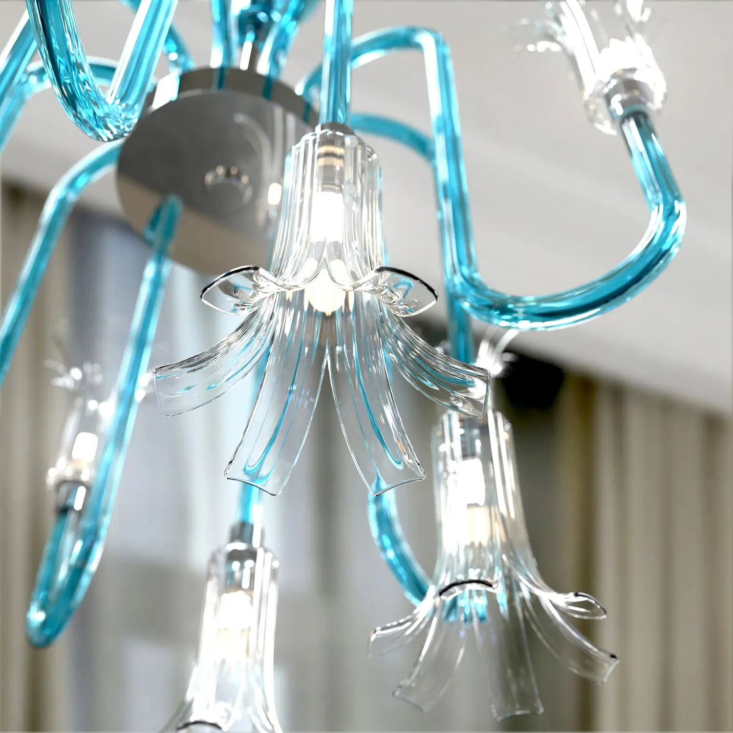 Piumati - MICHELANGELO Lampadario in Vetro di Murano