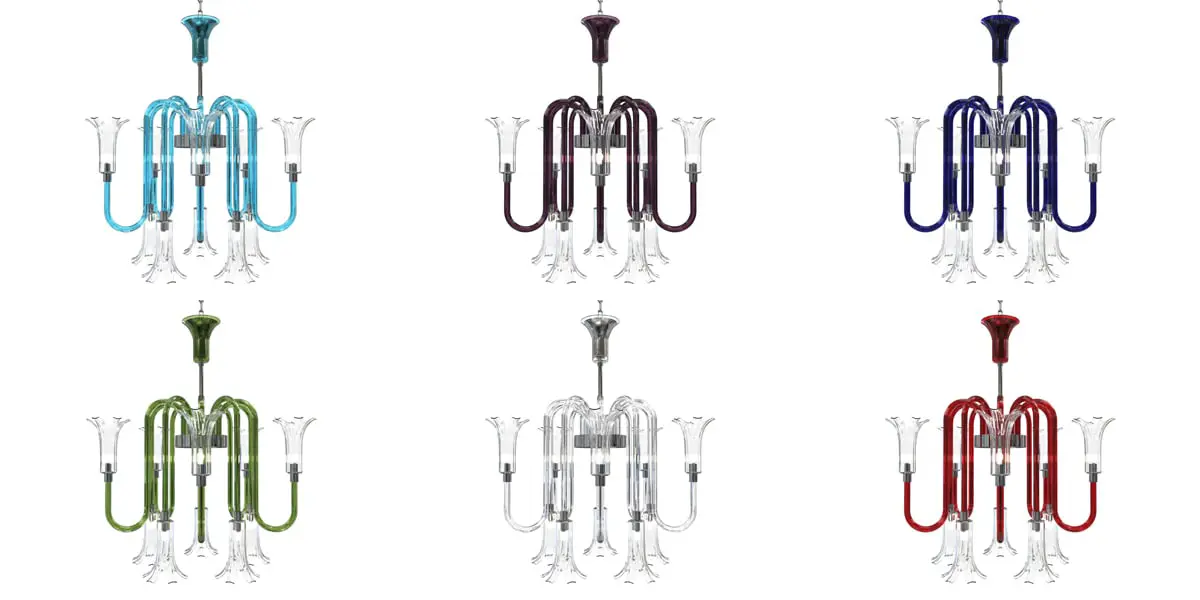 Piumati - MICHELANGELO Murano Glass Chandelier S