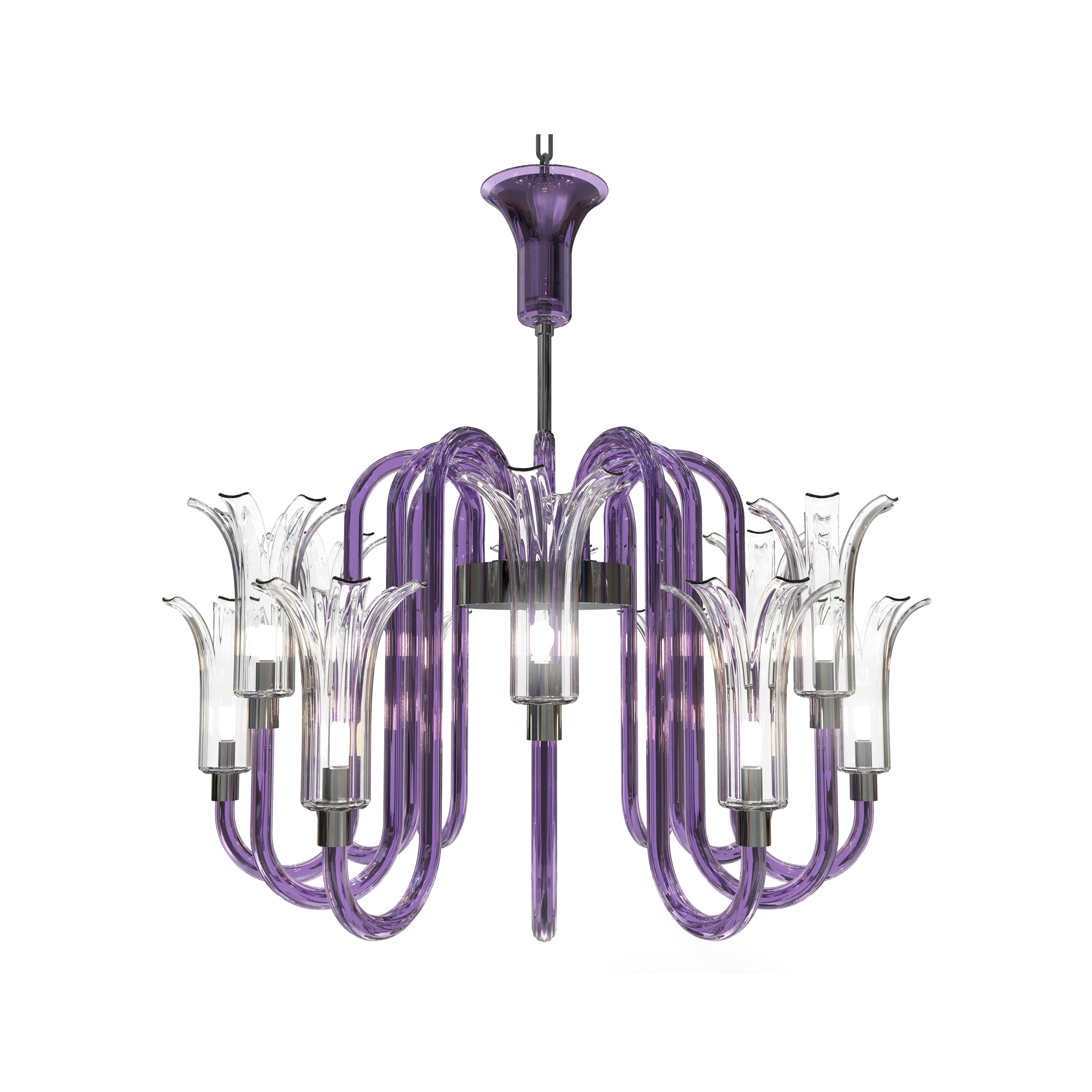 Mostra il prodotto MICHELANGELO Lampadario in Vetro di Murano del produttore Piumati