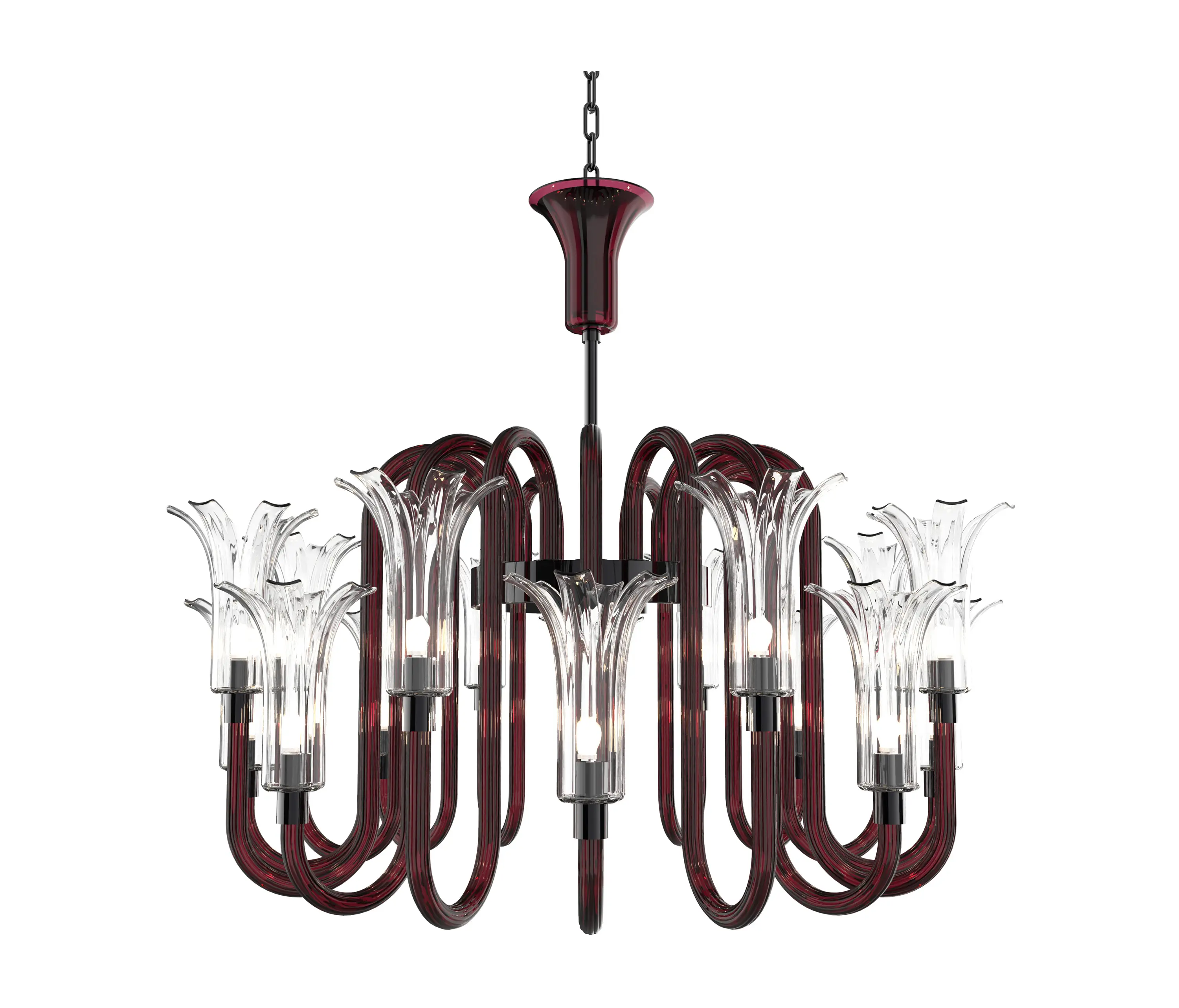 Piumati - MICHELANGELO Lampadario in Vetro di Murano