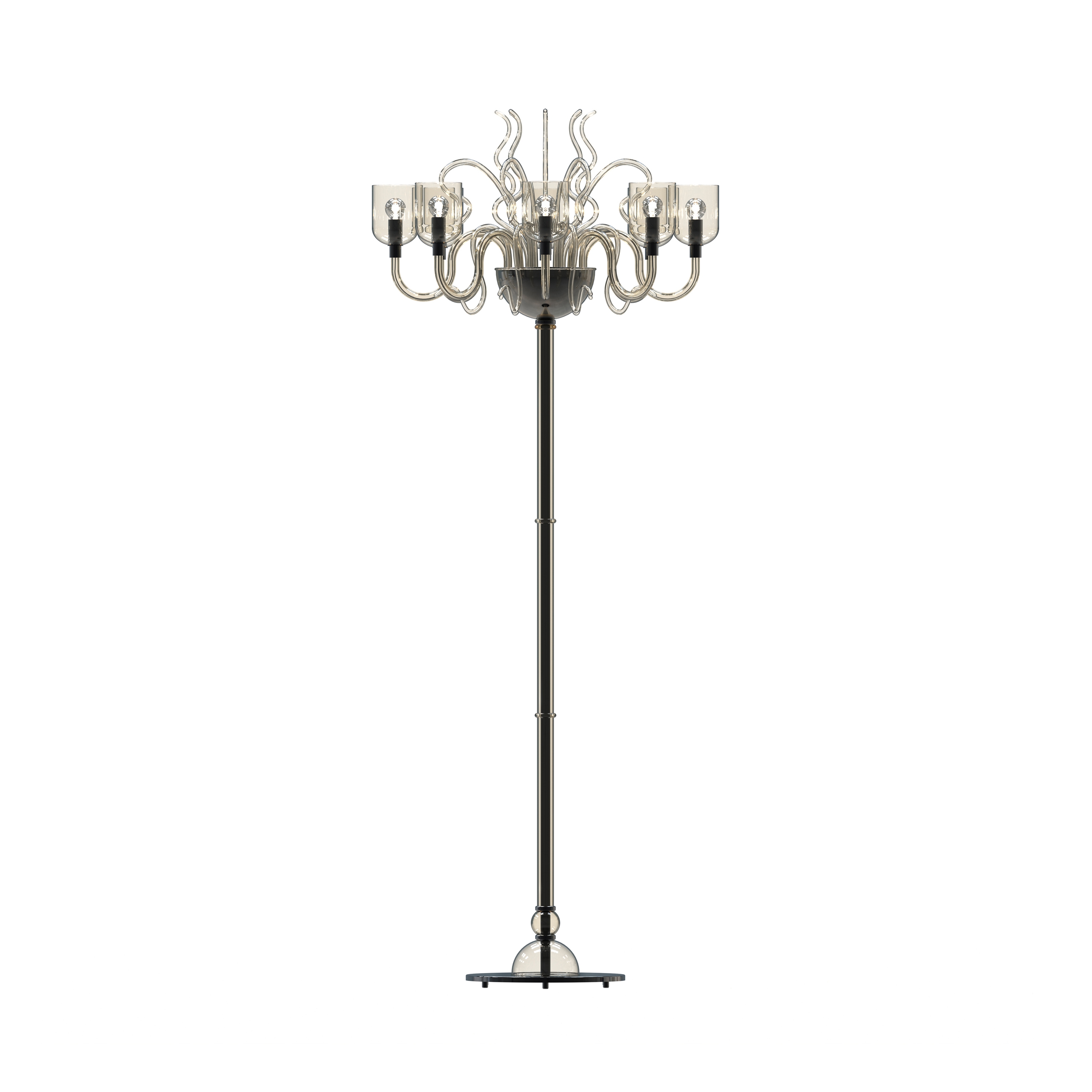Display product RAFFAELLO Murano Glass Floor Lamp from manufacturer Piumati