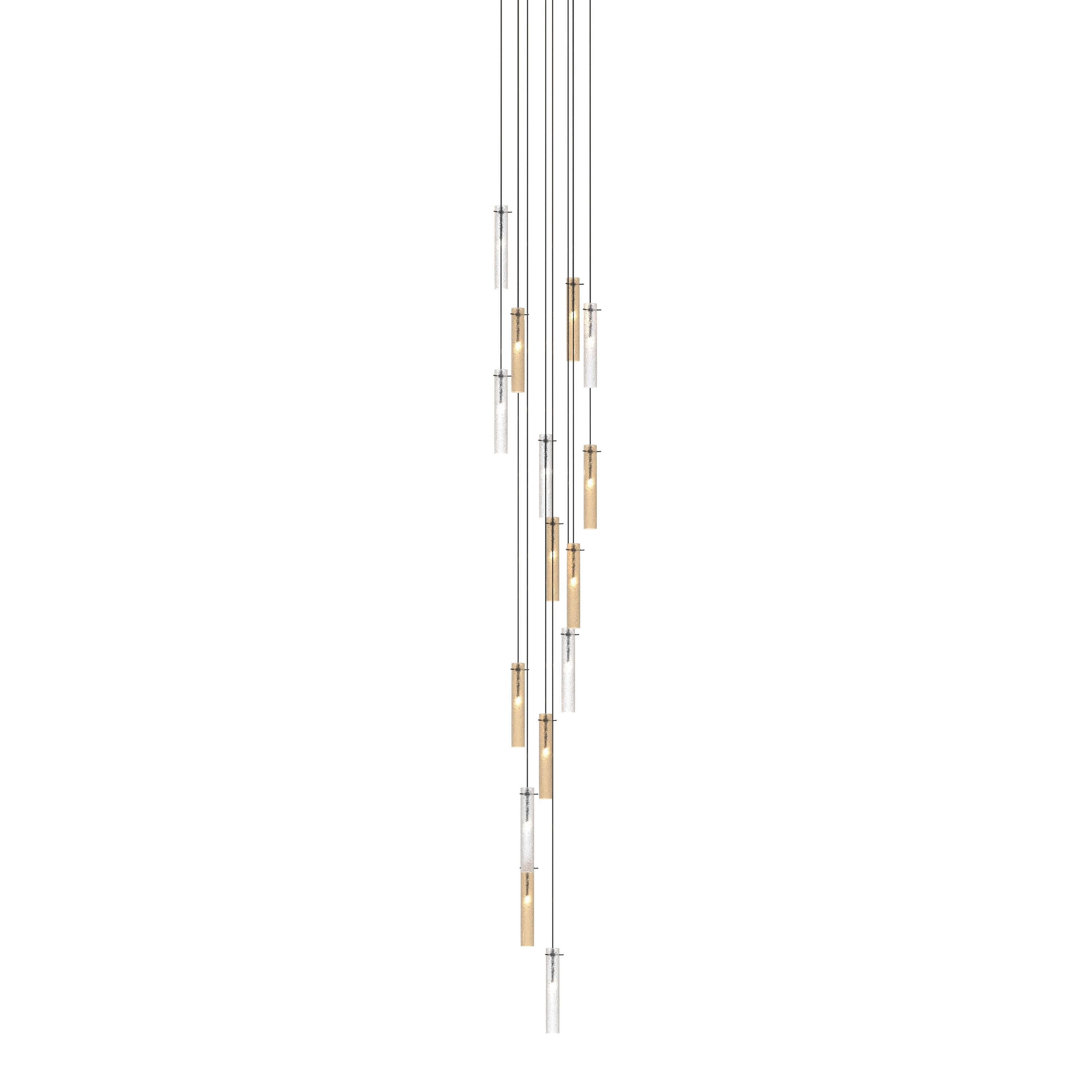 Display product RUZZINI Murano Glass Staircase Chandelier from manufacturer Piumati