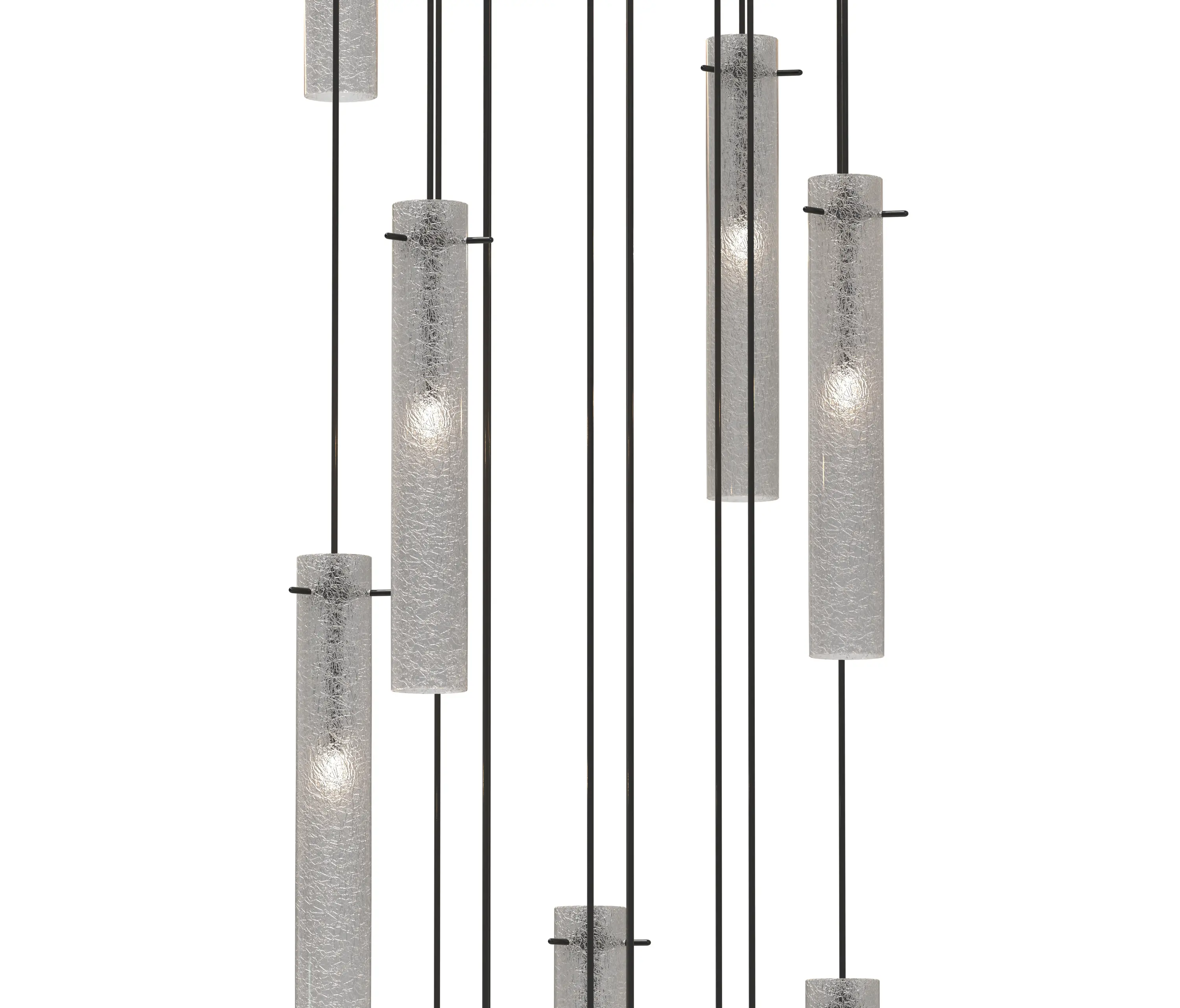 Piumati - RUZZINI Muranoglas-Treppenhaus-Kronleuchter