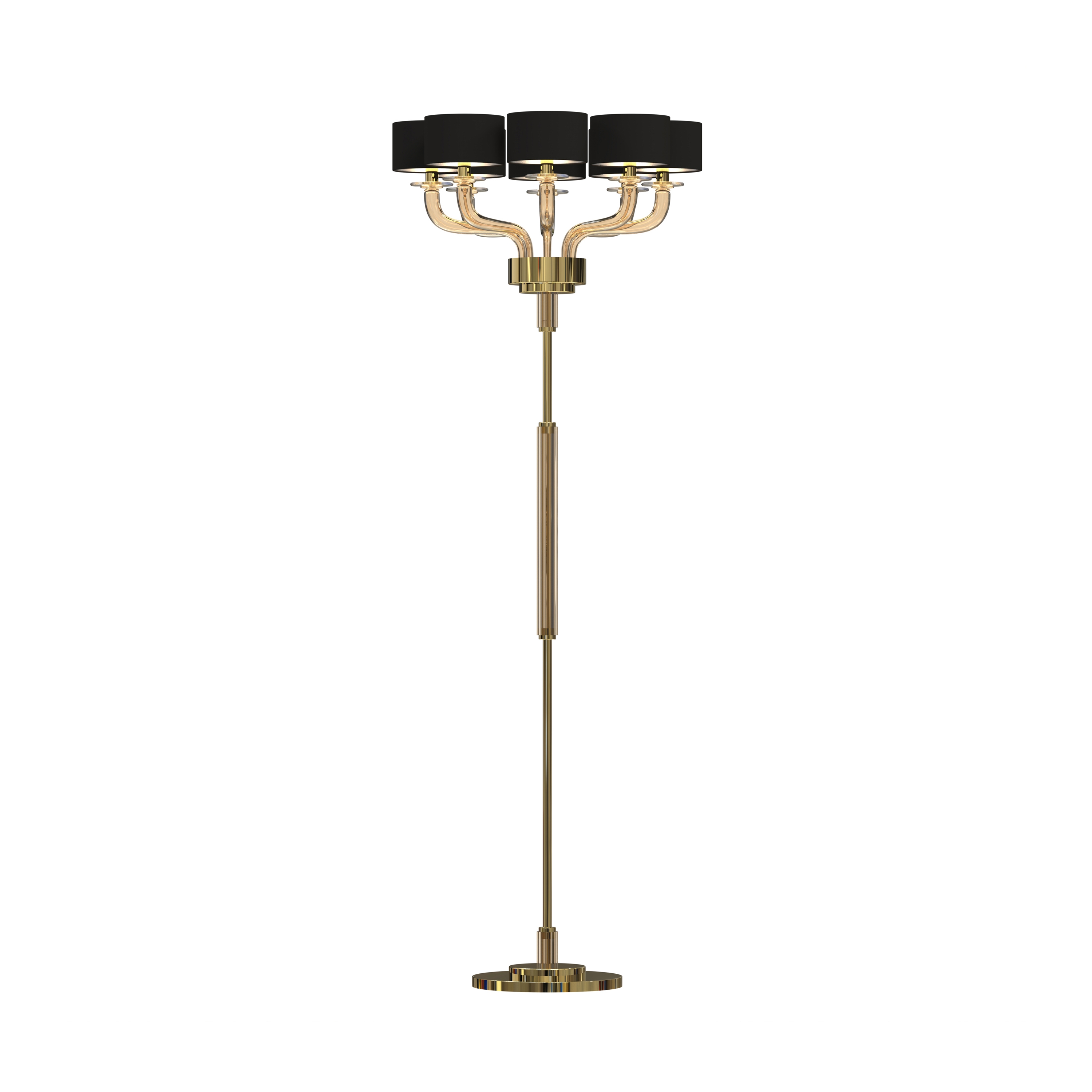 Display product TIEPOLO Murano Glass Floor Lamp from manufacturer Piumati