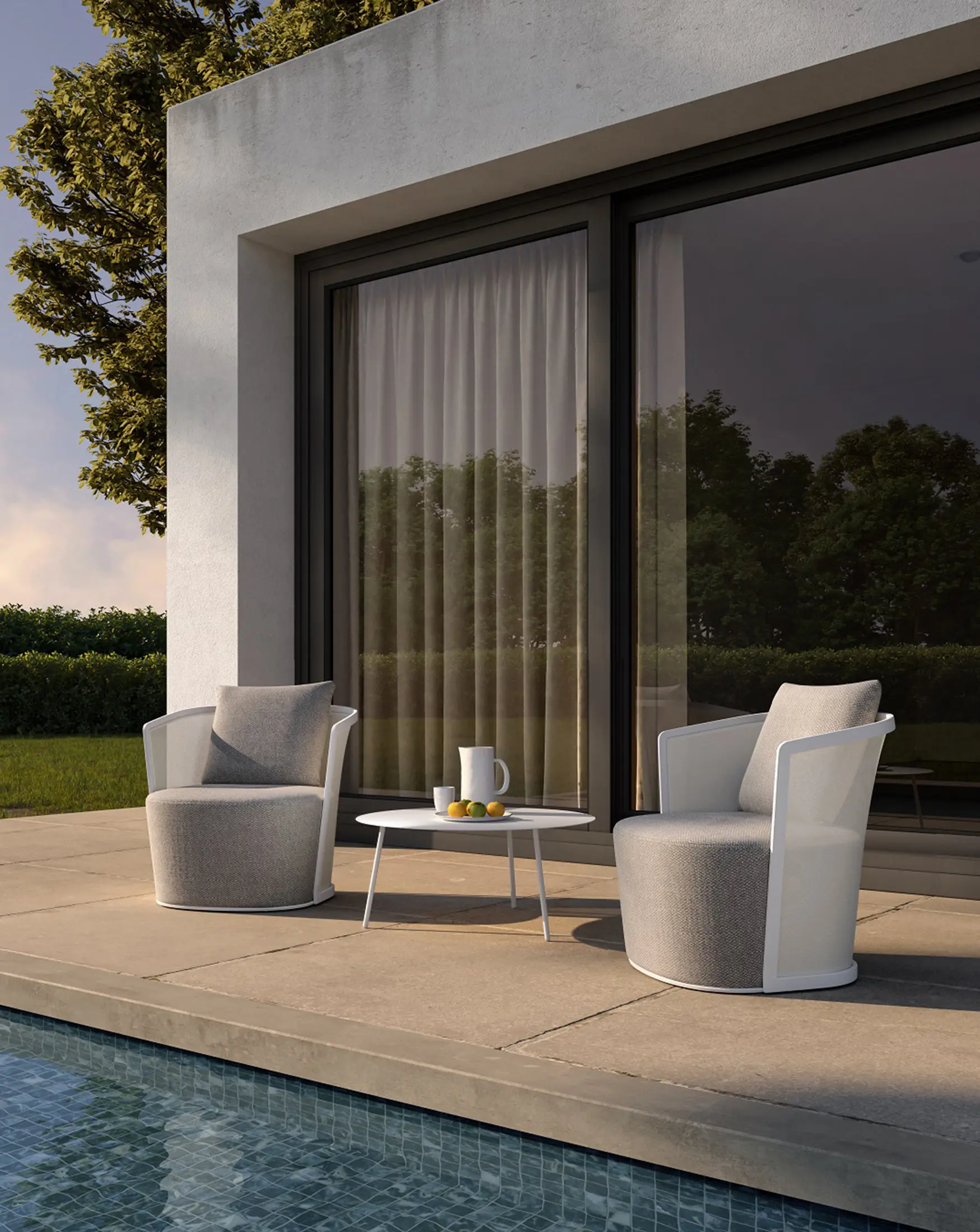 Design Pergola - Japan High Back 2-Seater Sofa