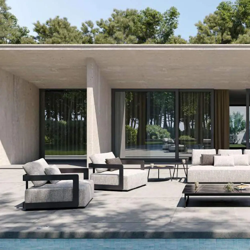 Design Pergola - Mars ALU Corner Sofa, Left Corner
