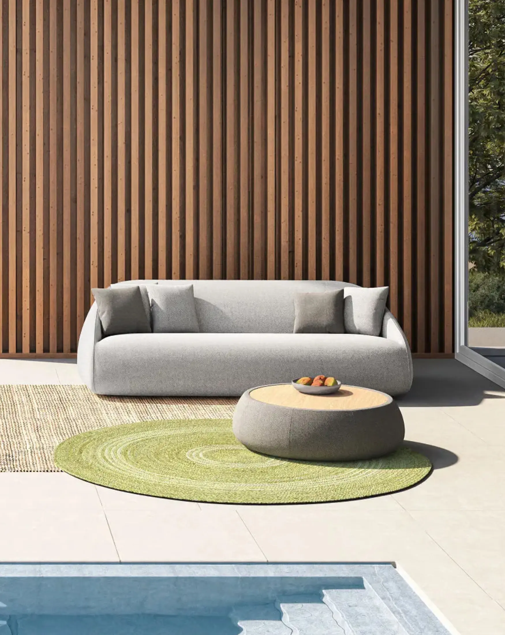 Design Pergola - Sunday Large Ottoman D100xH32cm