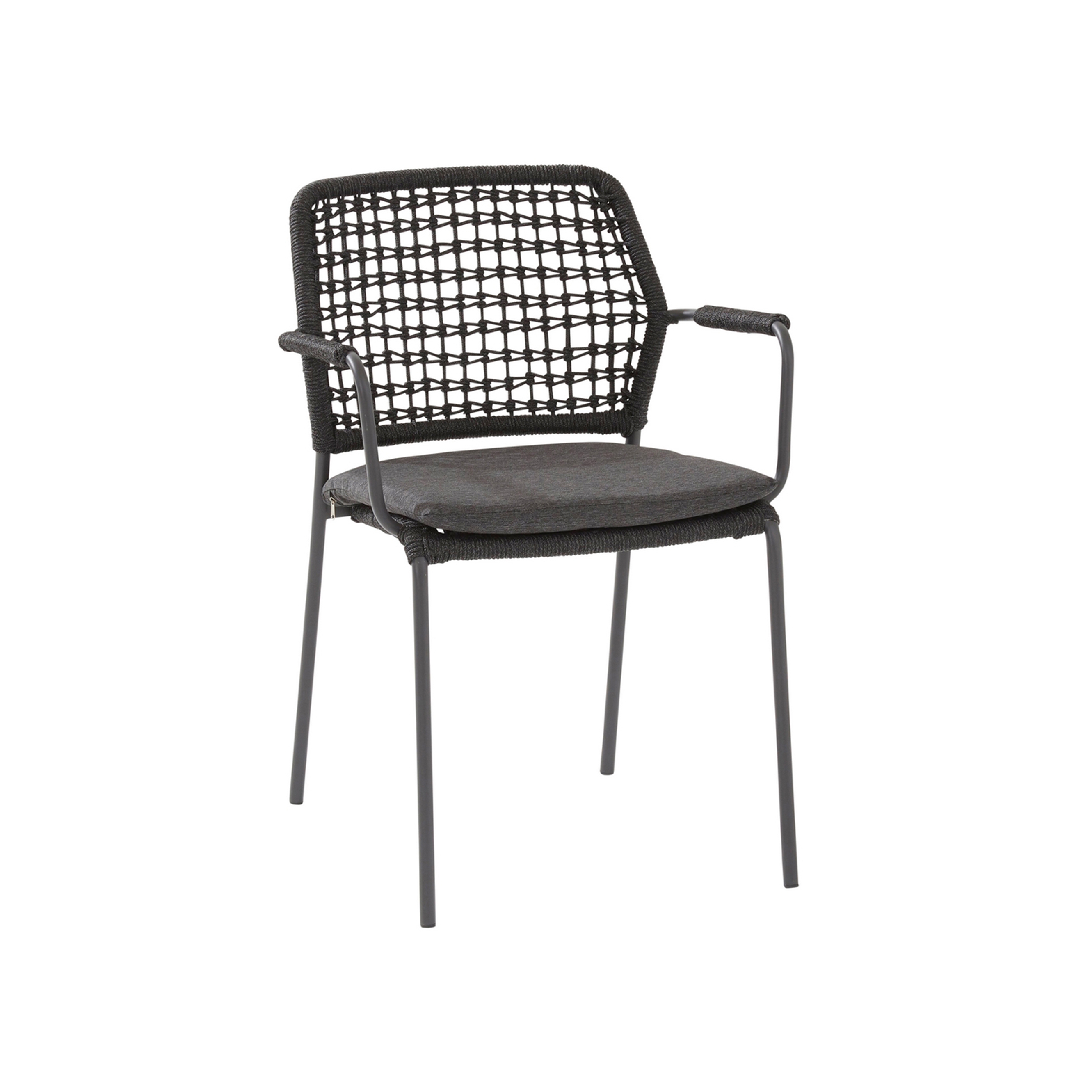 Mostrar el producto Bolzano Dining Chair - Anthracite Rope del fabricante Design Pergola