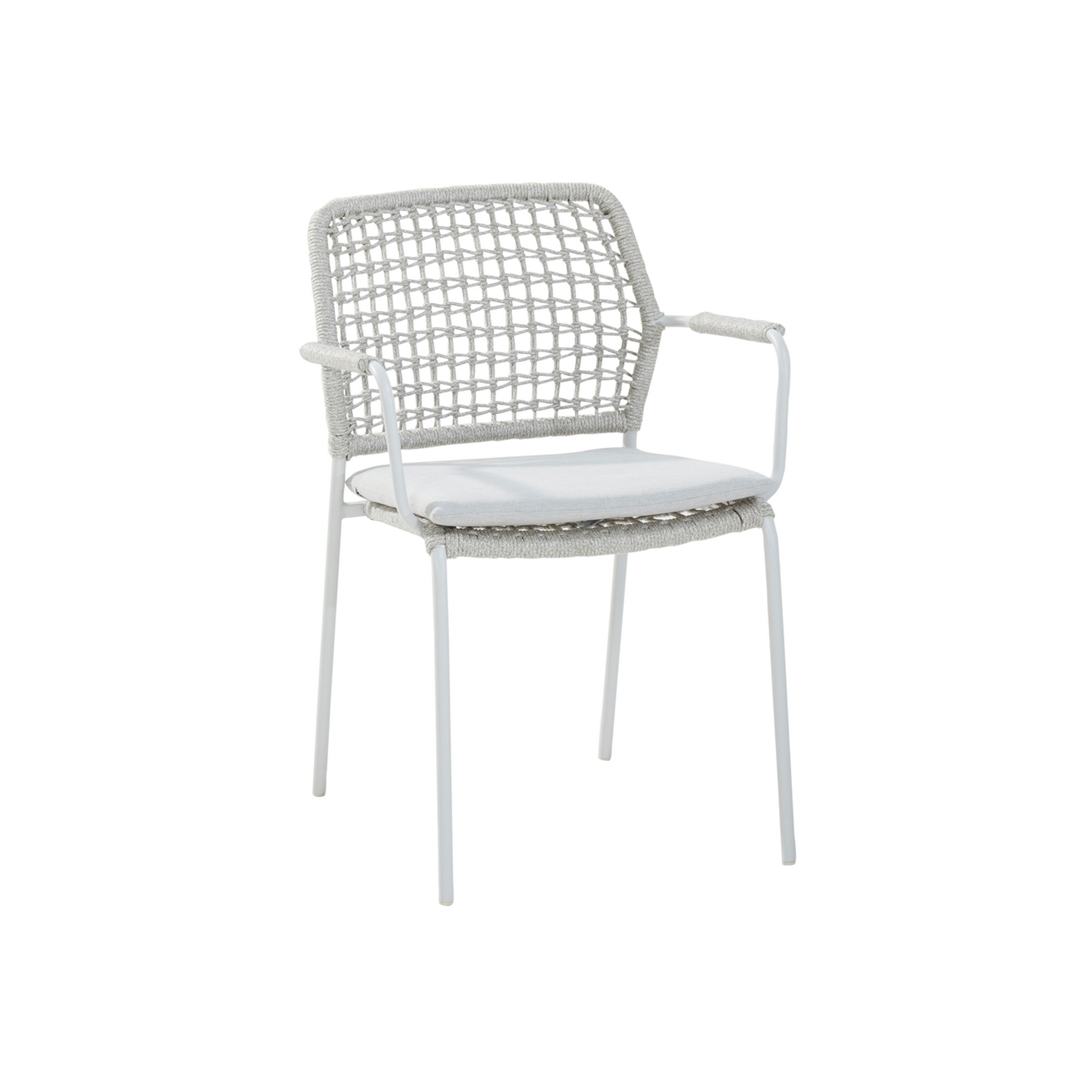 Bolzano Dining Chair - Frosten Grey Rope