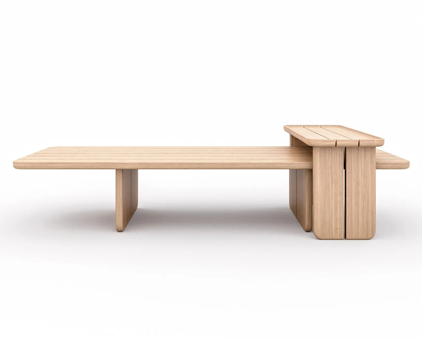 Design Pergola - Cross Low Coffee Table - Natural Teak