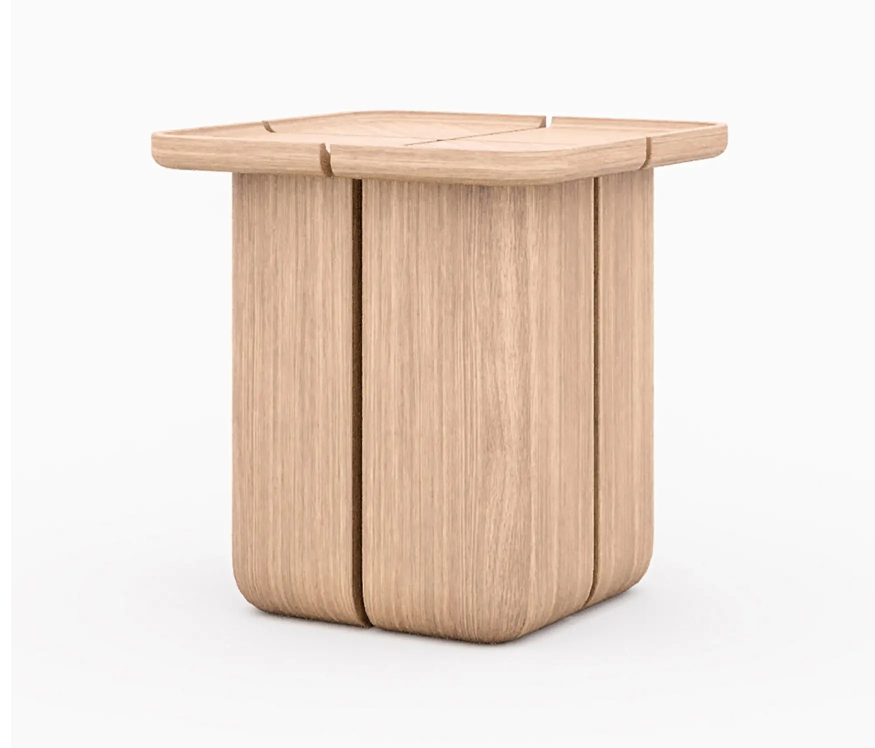 Design Pergola - Cross Side Table - Natural Teak