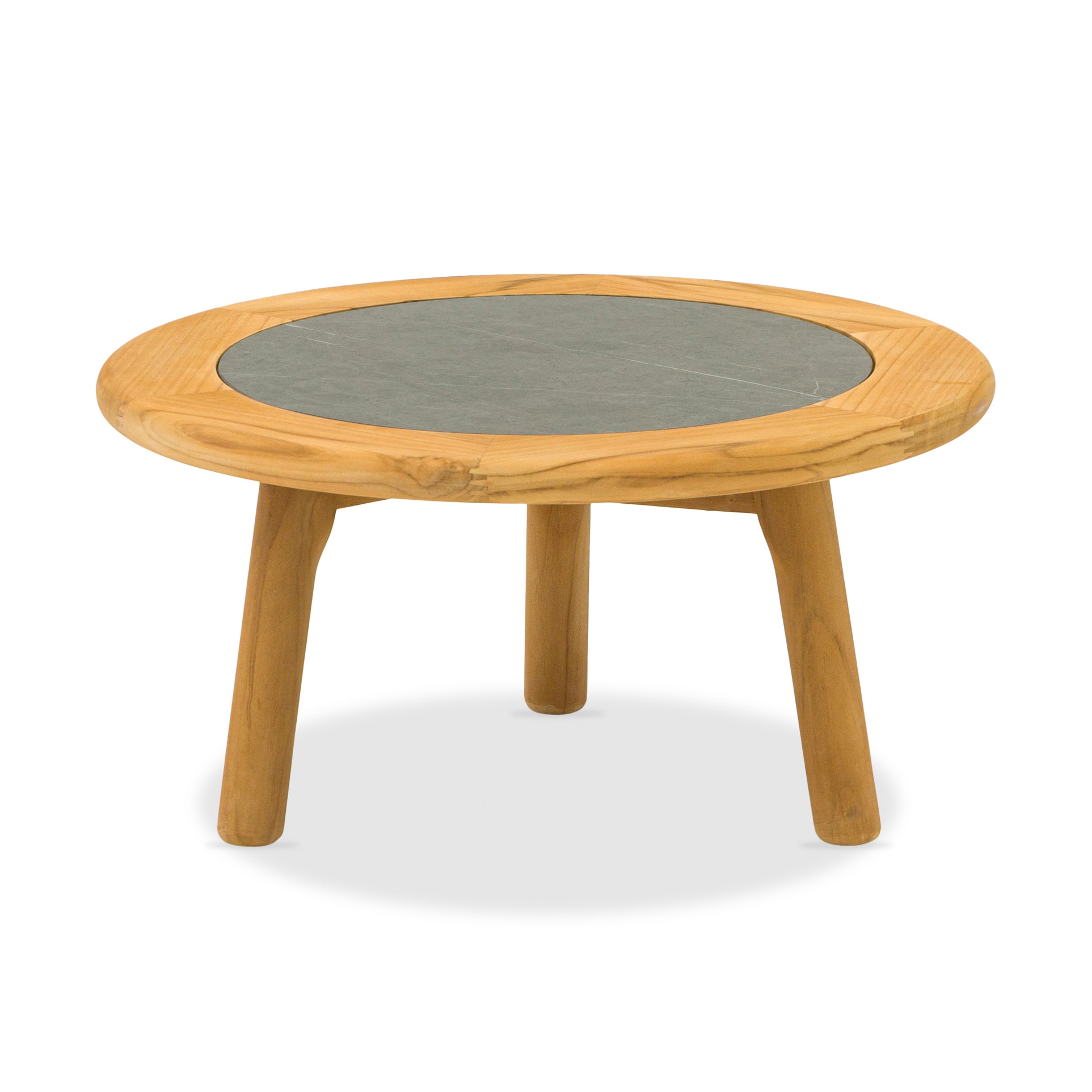 Display product Helen ALU Coffee Table D60xH28cm, Teak Leg from manufacturer Design Pergola