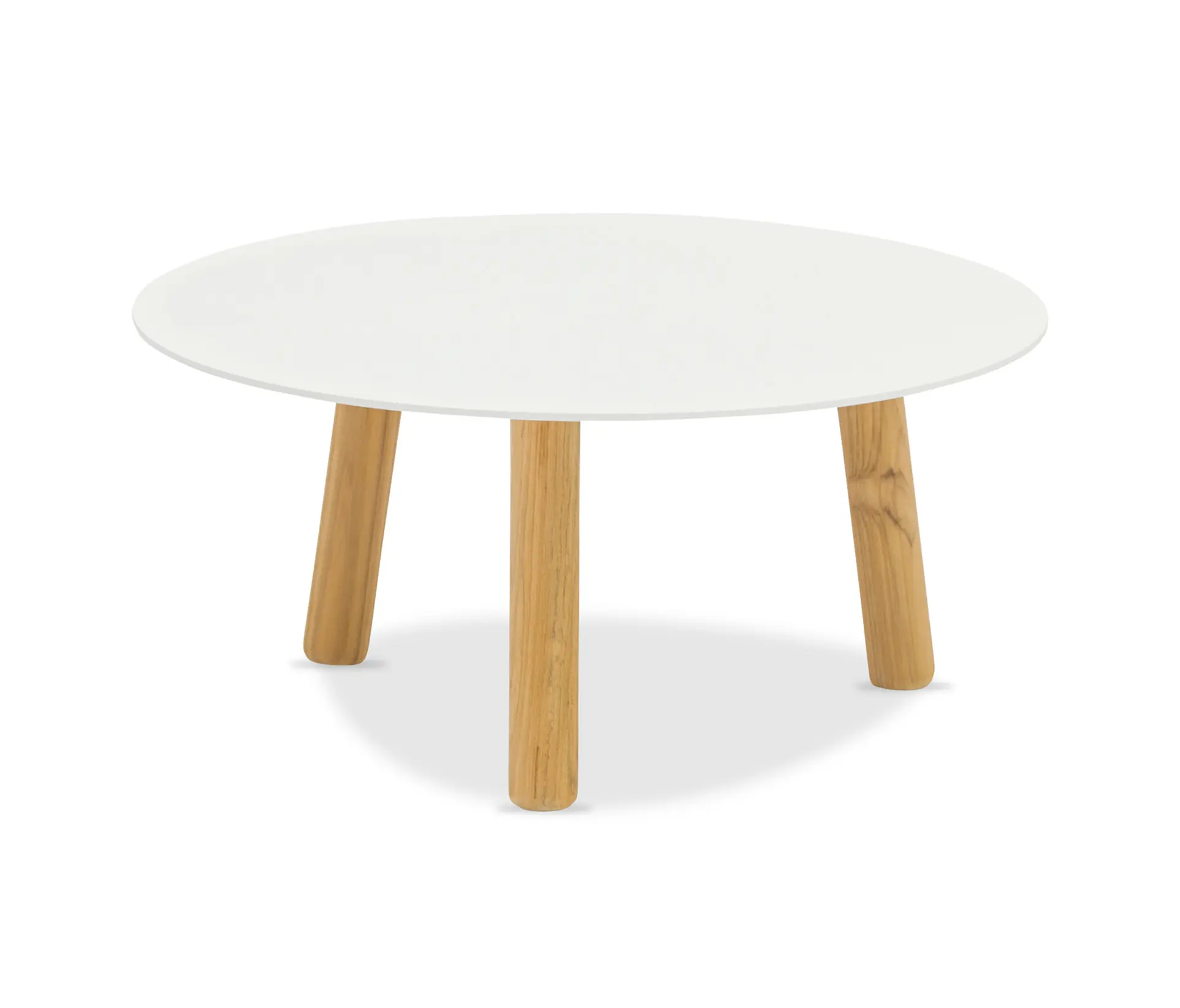 Design Pergola - Helen Teak Coffee Table D60xH30cm, Ceramic Top